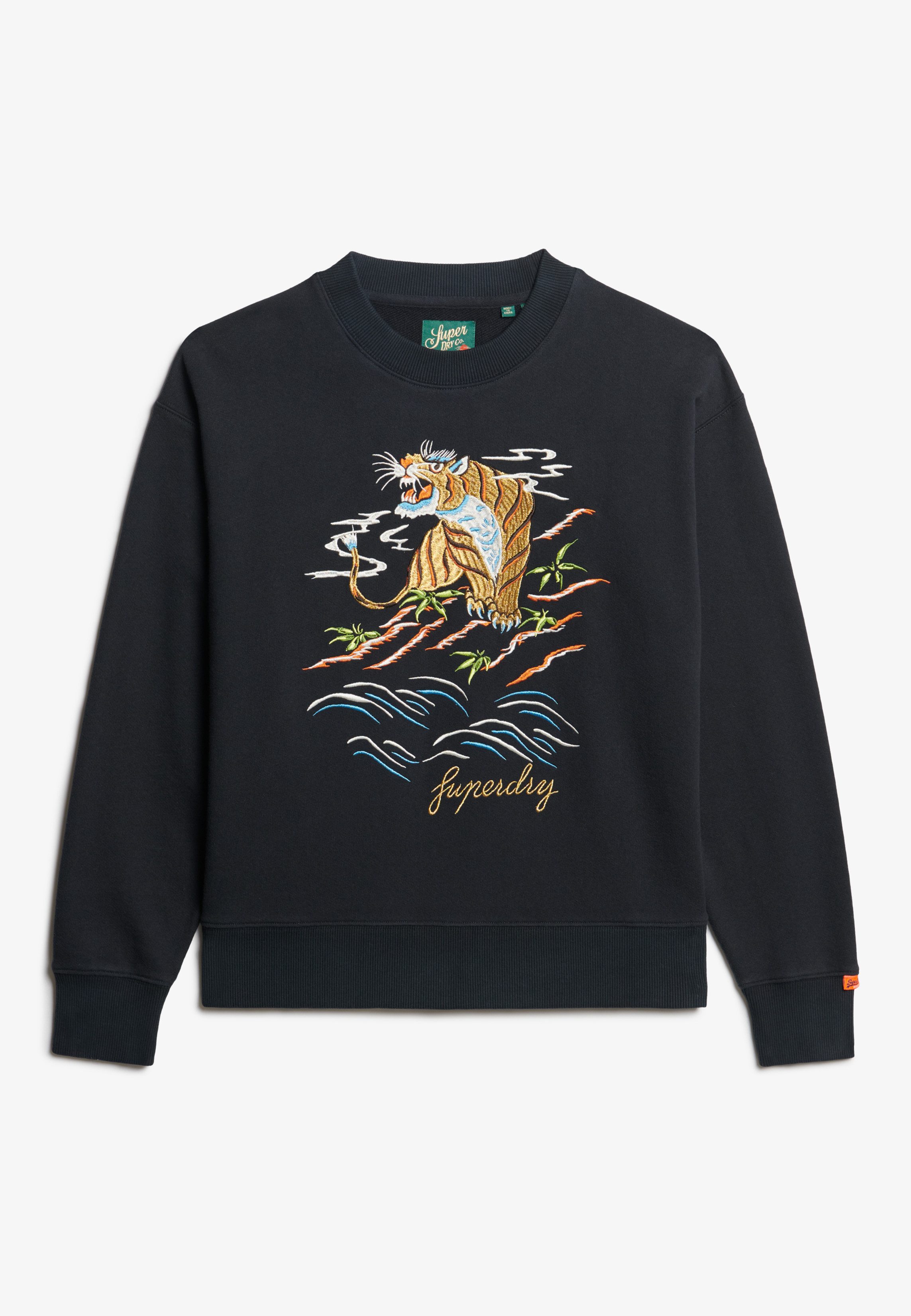 Superdry Sweatshirt SUIKA EMBROIDERED LOOSE CREW