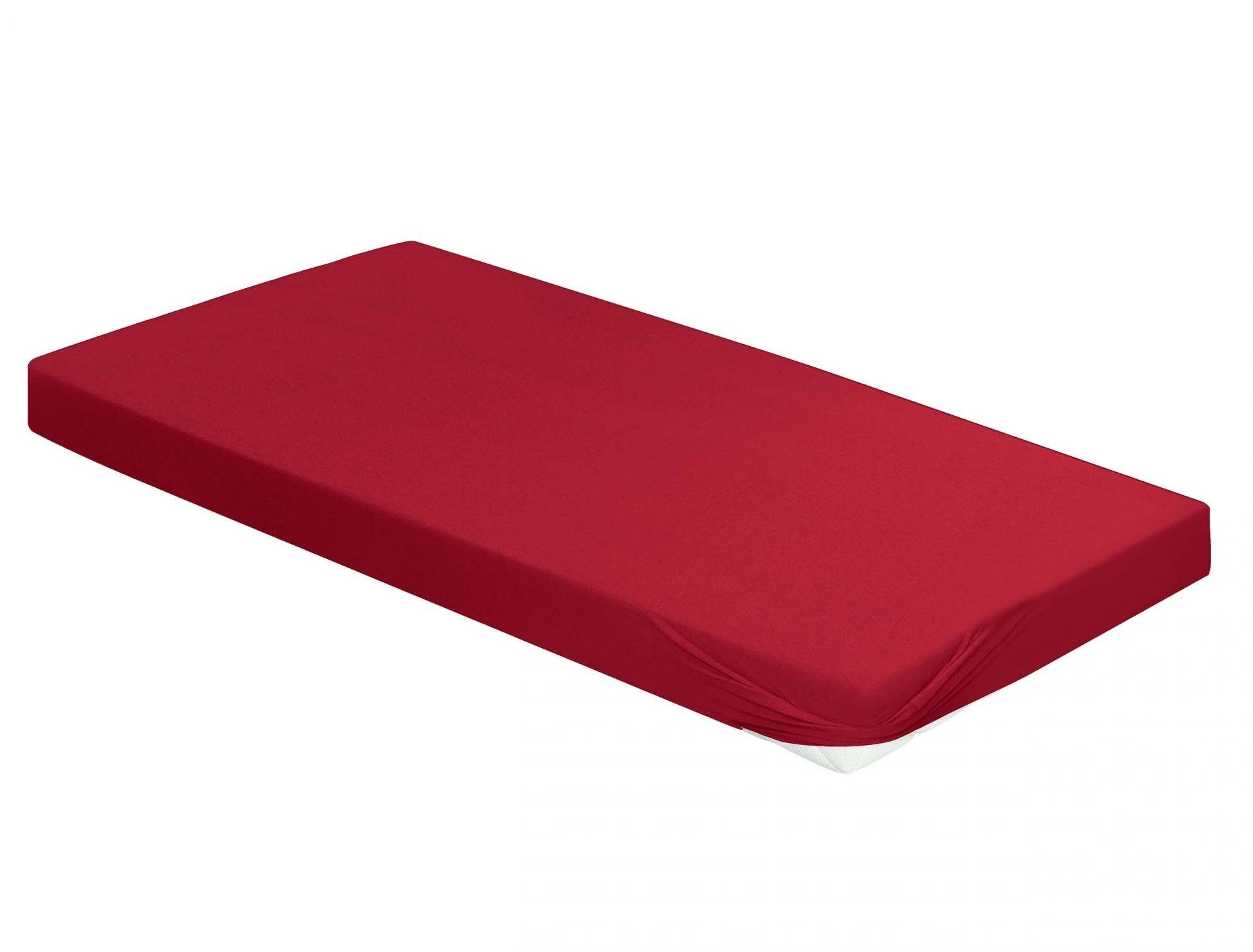 Irisette Hoeslaken Orion 9 zachte frotté stretch, voor matrassen tot 25 cm hoogte (1 stuk) hoeslakens rood