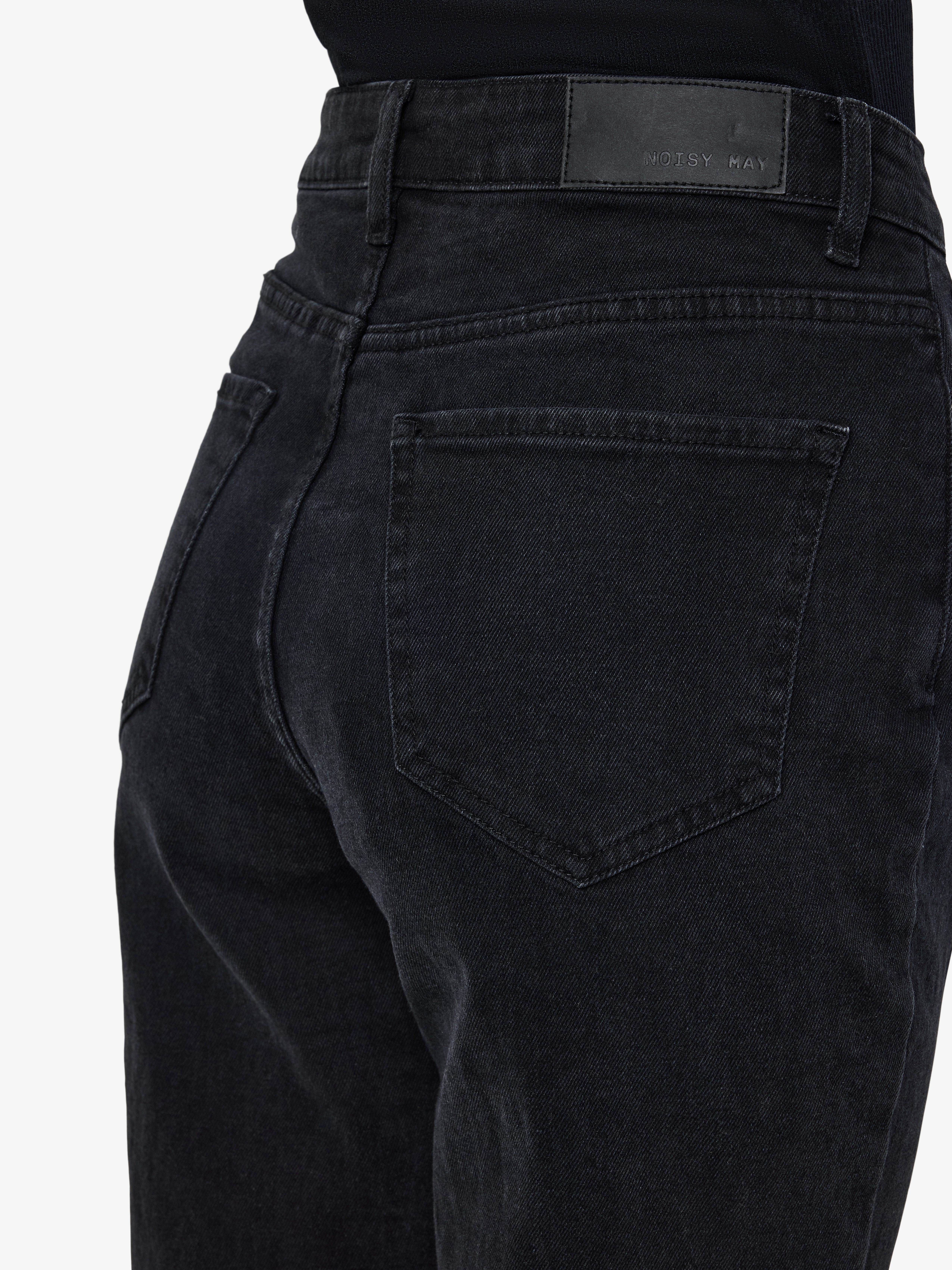 Noisy may High-waist jeans NMDAISY HW MOM FIT JEAN BLACK FWD NOOS