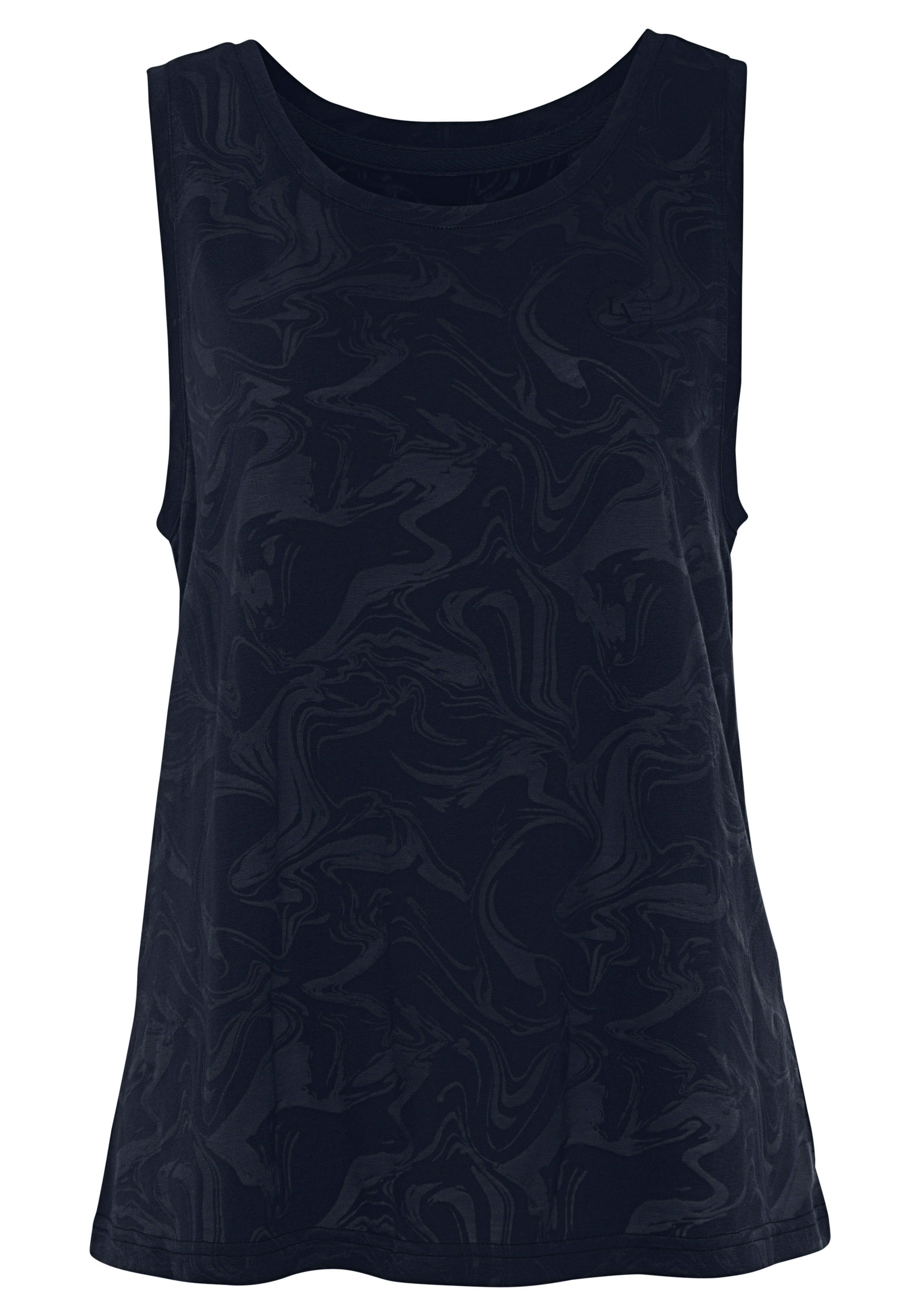 active by Lascana Functioneel shirt -Sportshirt Sportshirt met ronde hals en logoprint