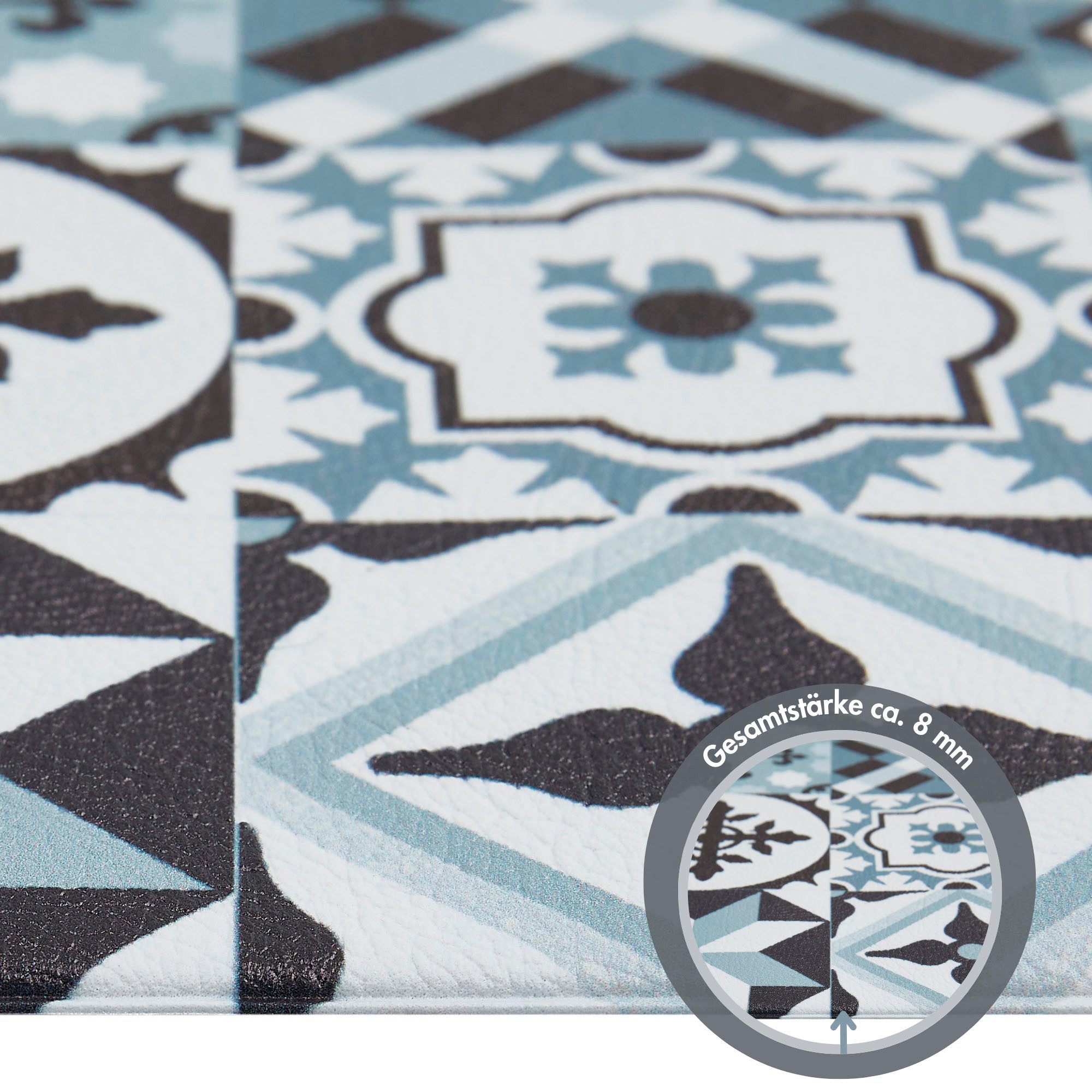 Andiamo Vinyl tapijt Marrakesch afwasbaar, antislip, tegel- of betonlook, ook als loper (1 stuk)