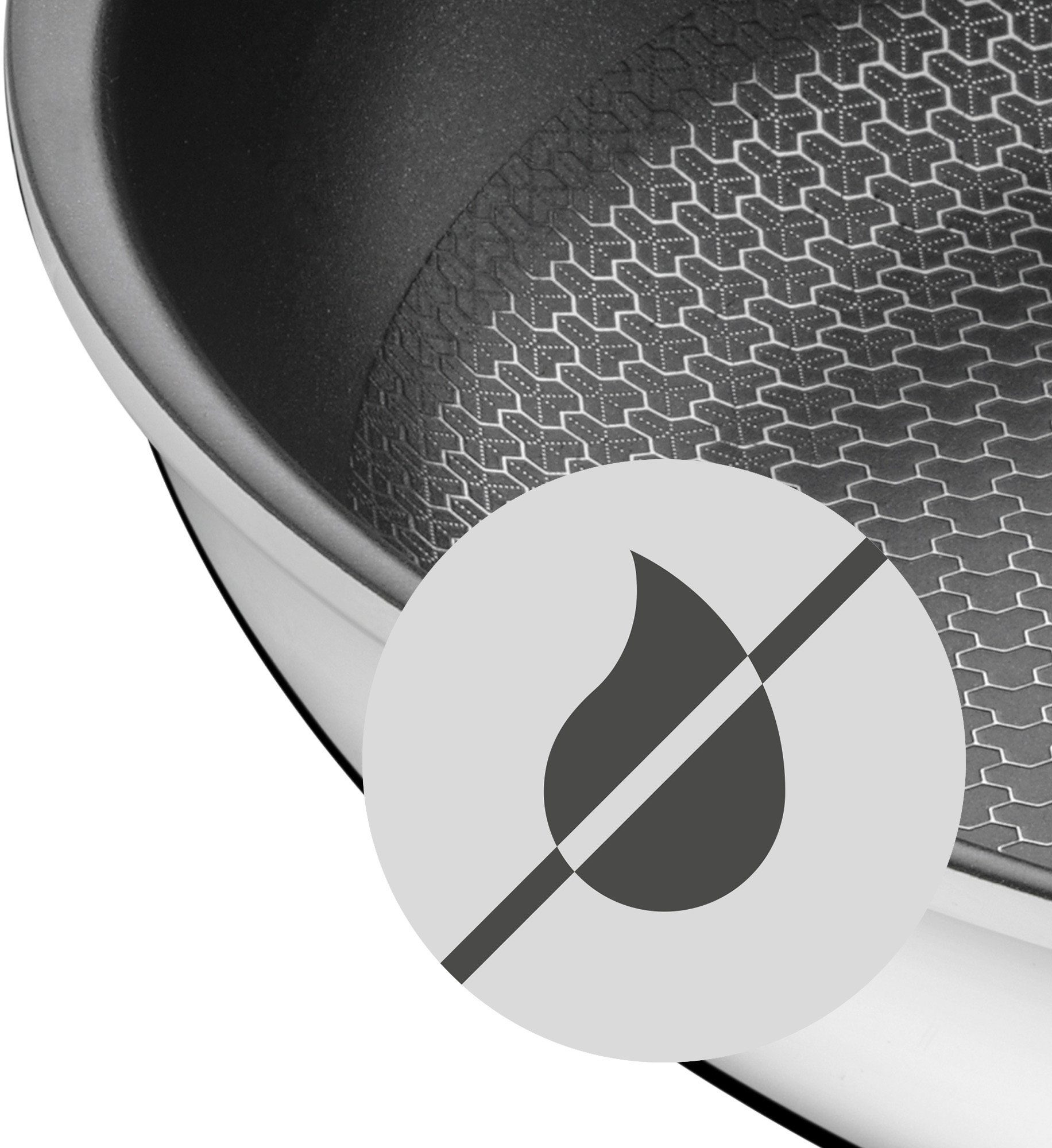 WMF Koekenpan Profi Resist Koekenpan met PTFE-antiaanbaklaag, inductie (1-delig)