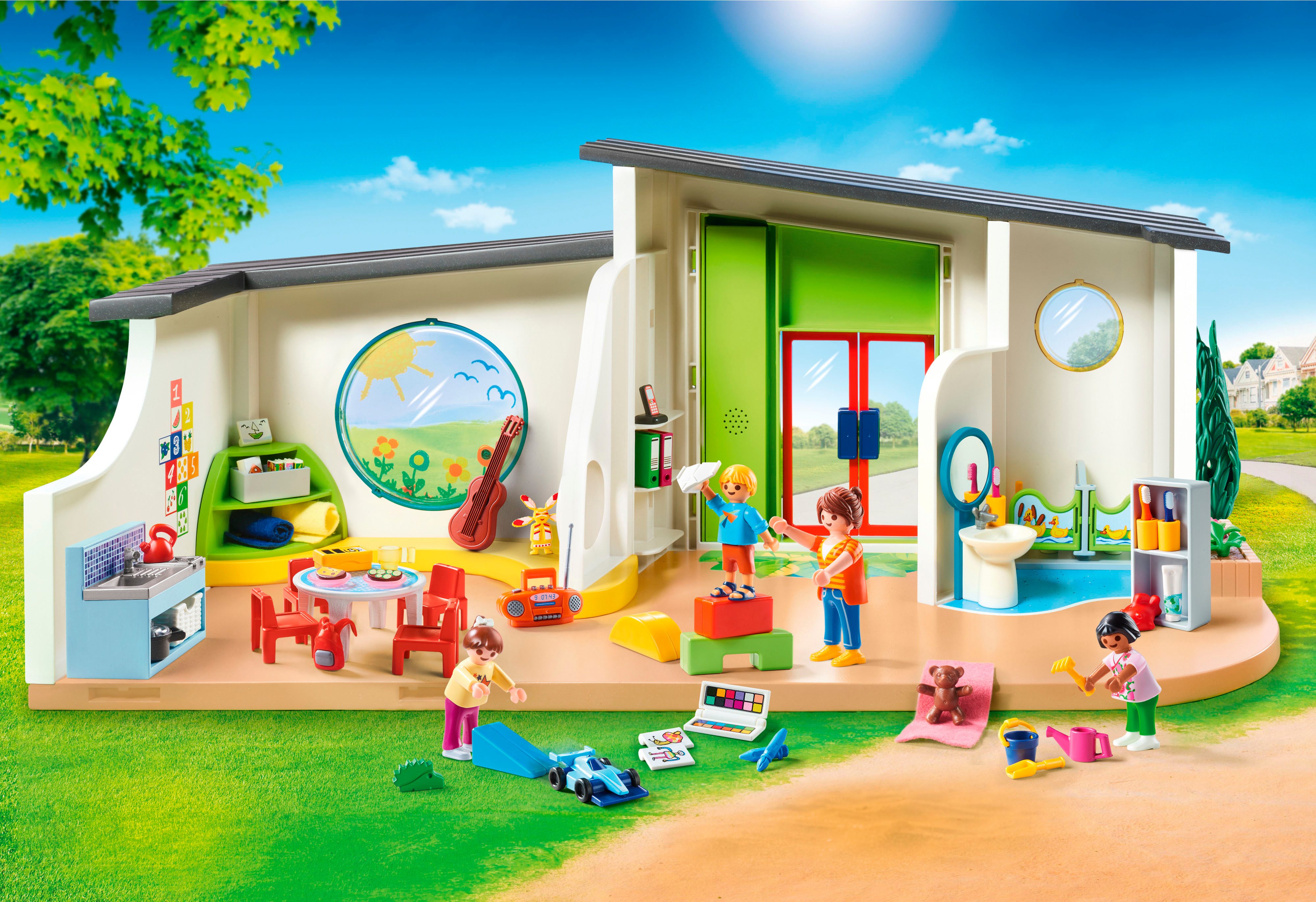 Playmobil® Constructie-speelset KiTa 'Regenboog' (71601), My Life, 50 jaar (182-delig)