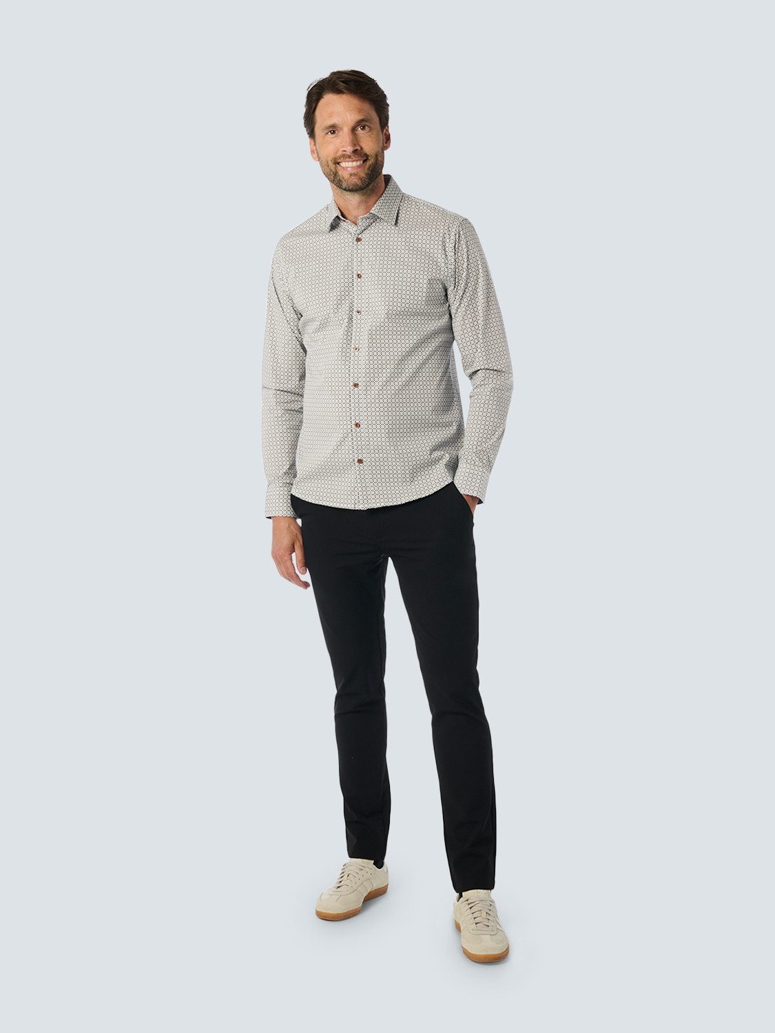 NO EXCESS Overhemd met lange mouwen met print all-over