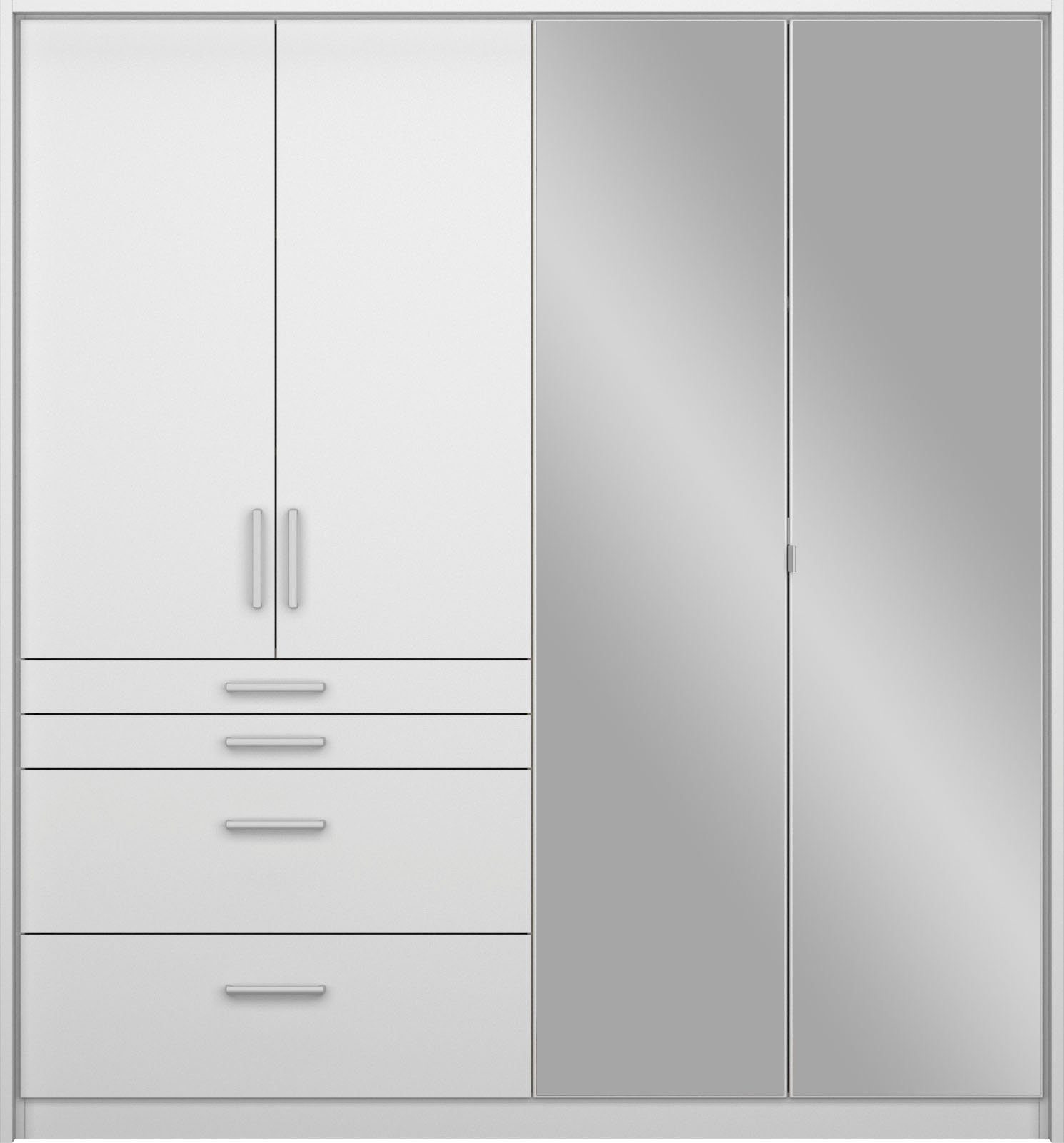 rauch Draaideurkast Kledingkast kast garderobe garderobekast topseller HOMBURG inclusief passe-partout, bovenste lade met indeling made in germany
