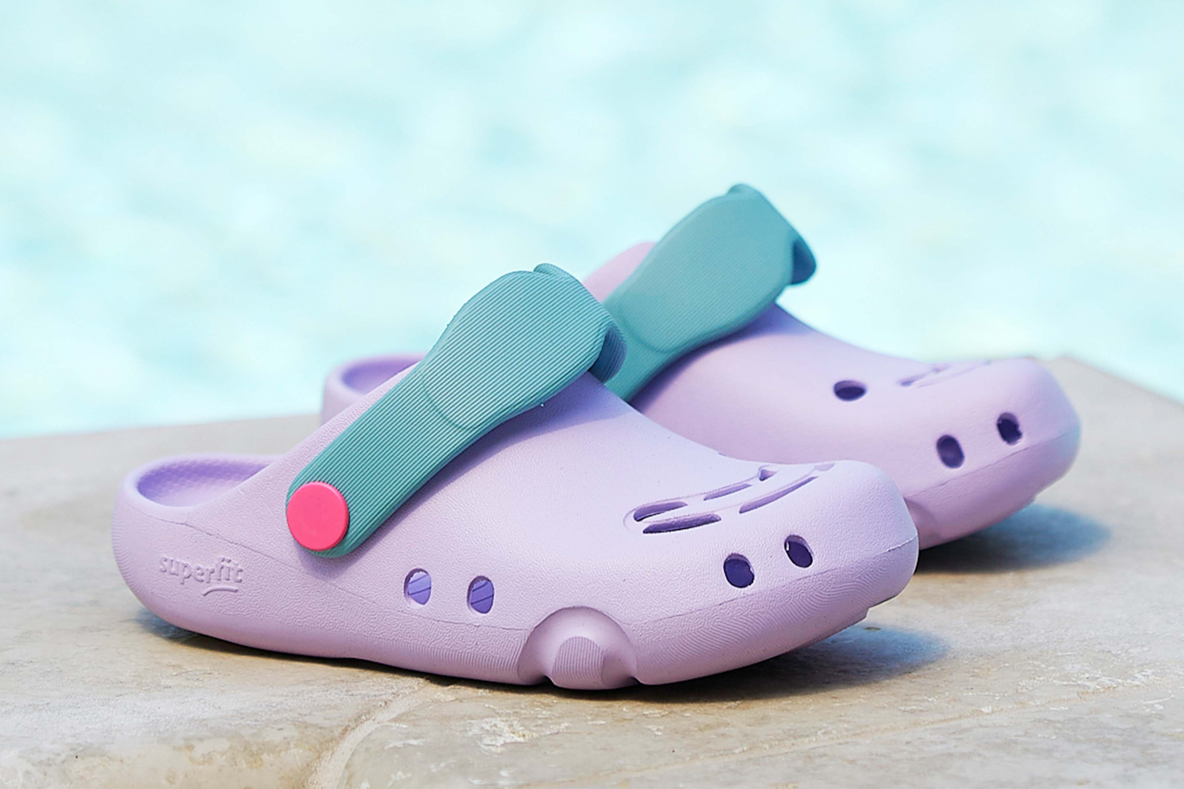 Superfit Waterschoenen SPLASH C WMS: W Klomp, watersandaal met hielriem, maat sjabloon om te downloaden