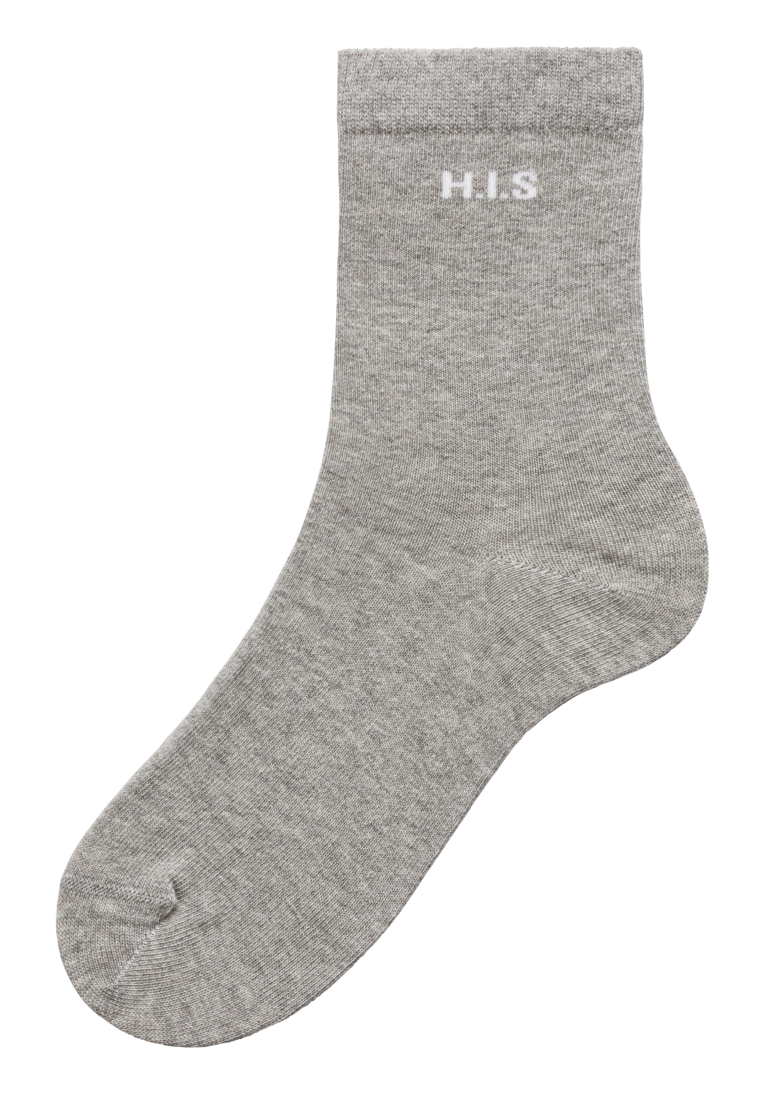 H.I.S Sokken met ingebreid logo (set, 16 paar)