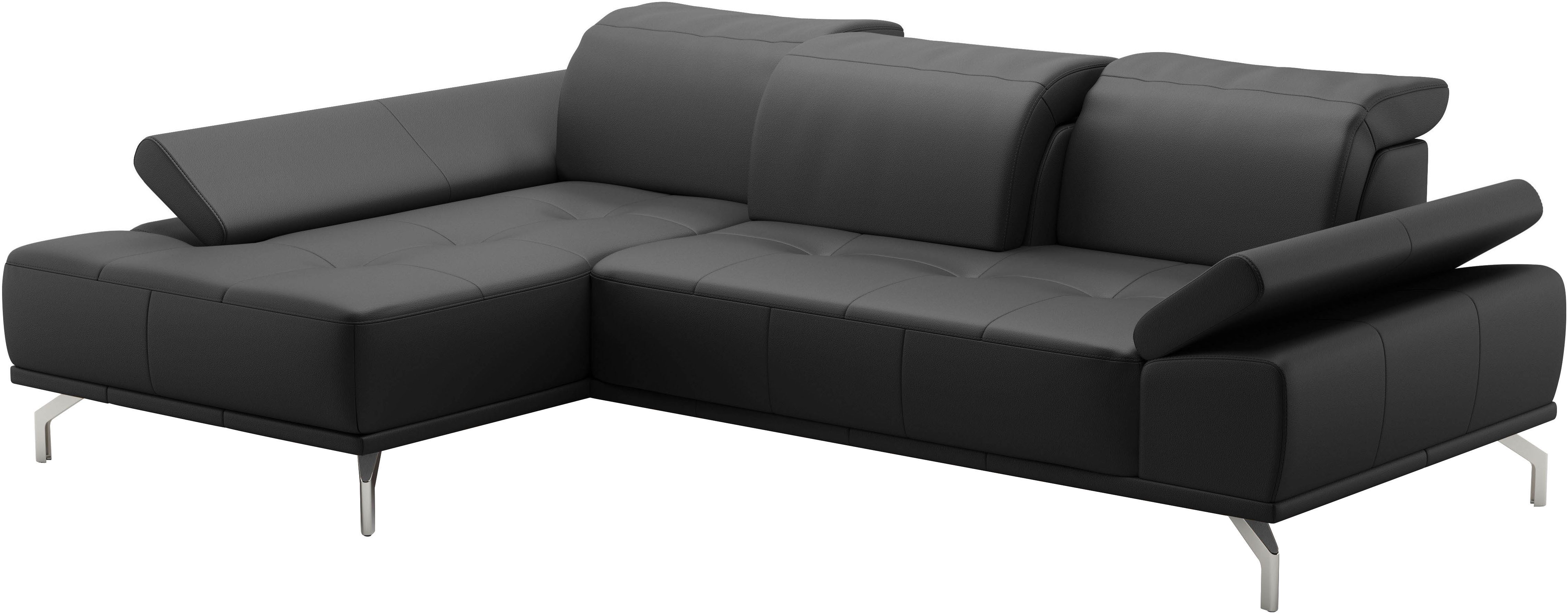 Places of Style Hoekbank Caluna Incl. zitdiepteverstelling, optioneel met hoofd- en armleuningverstelling