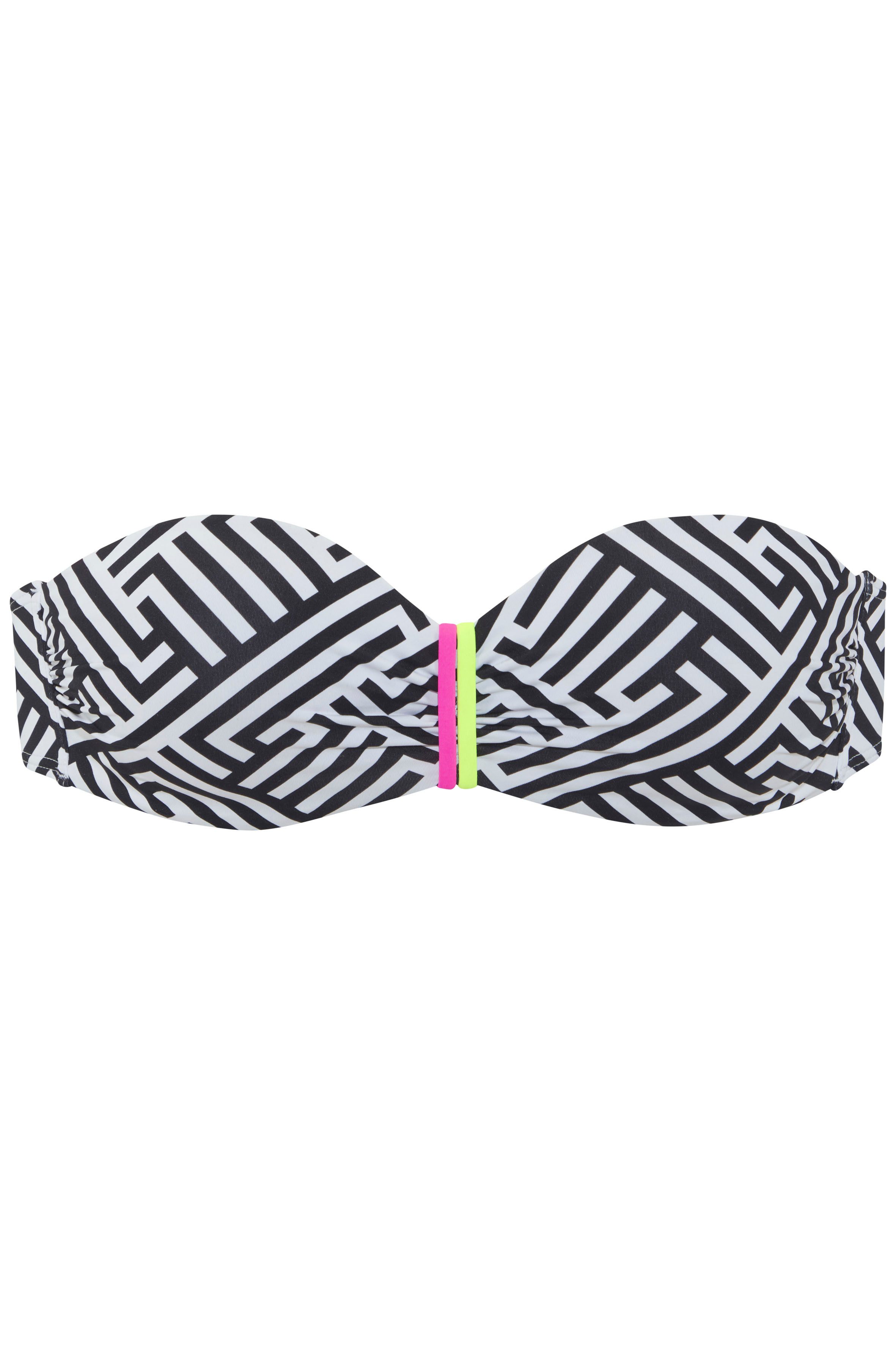 Buffalo Beugelbandeau bikinitop Gio Met contrastkleurige details