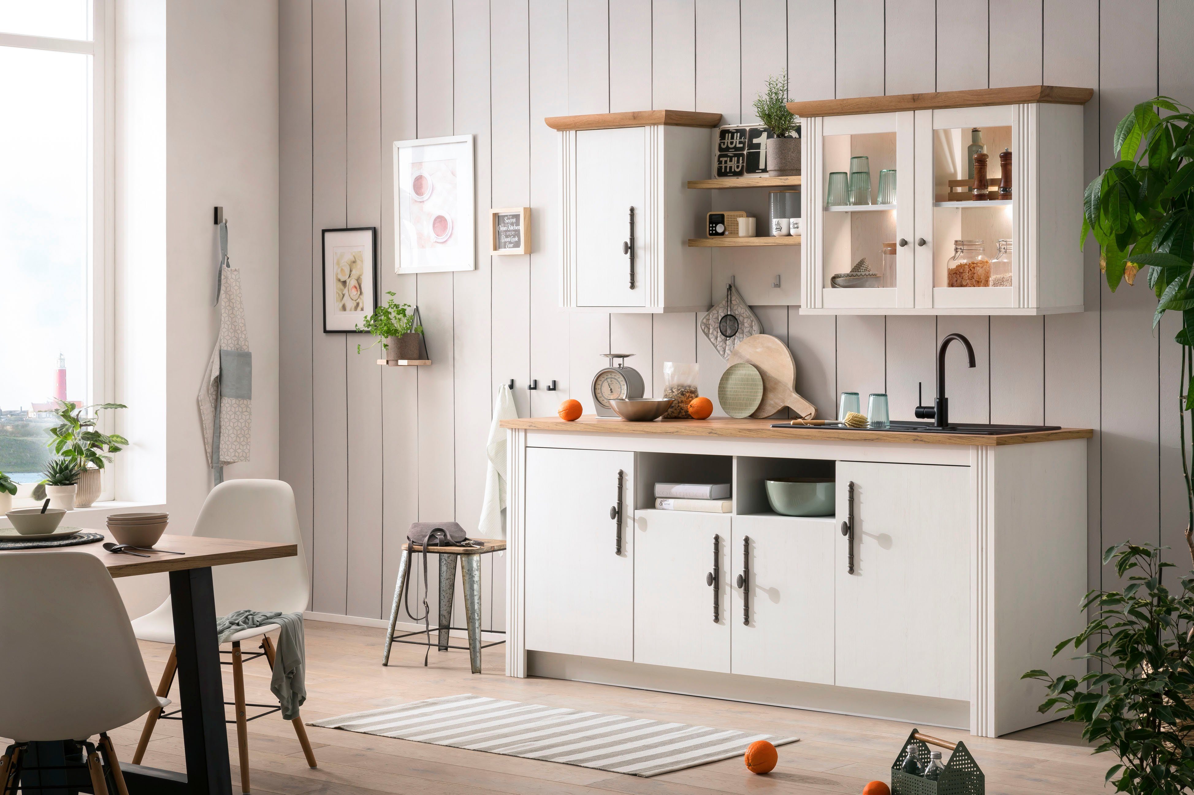 Kochstation Keuken KS-Westminster Breedte 204 cm, zonder elektrische apparaten