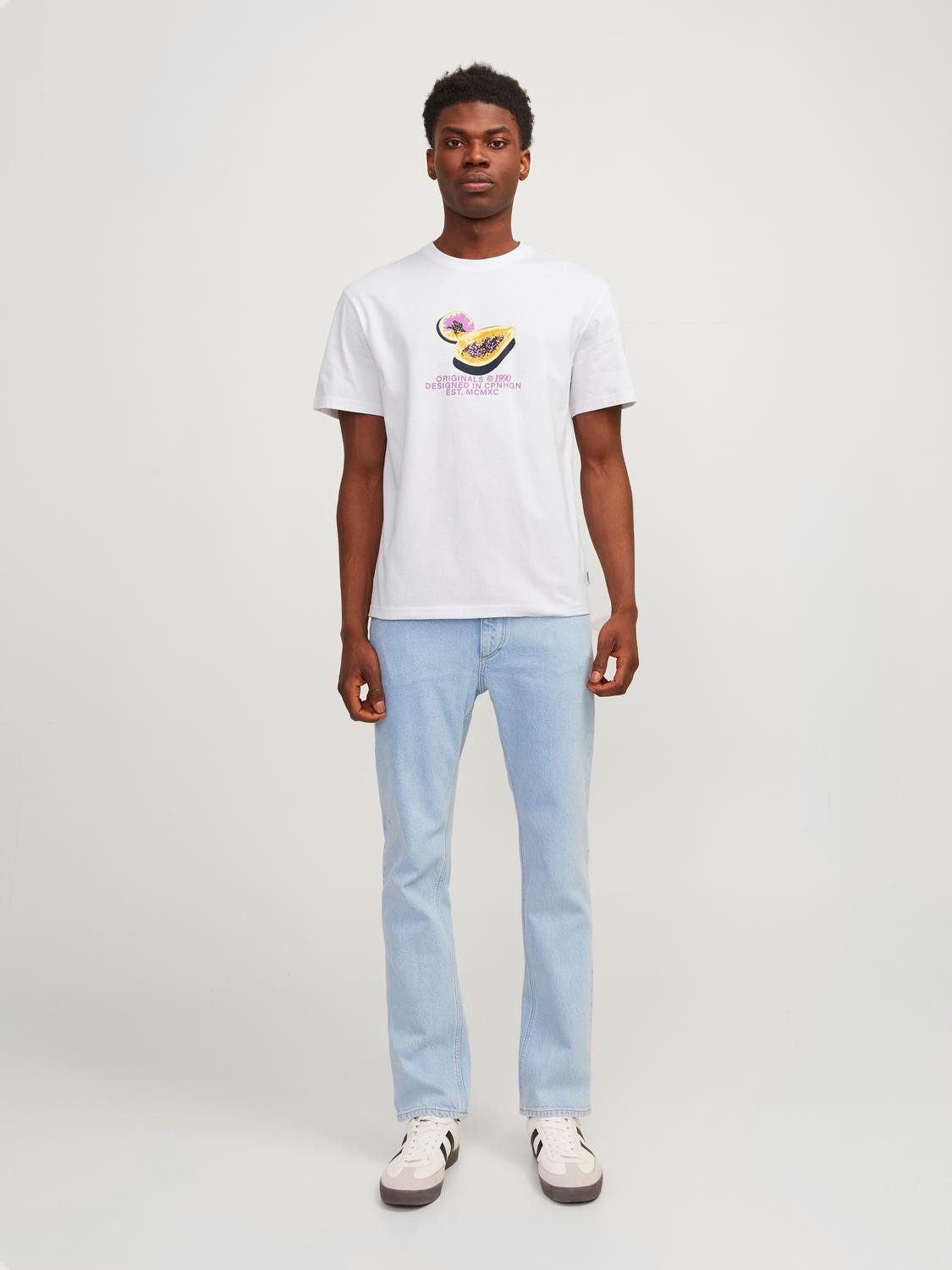 Jack & Jones T-shirt JORTAMPA AOP BRANDING TEE SS C.N SN