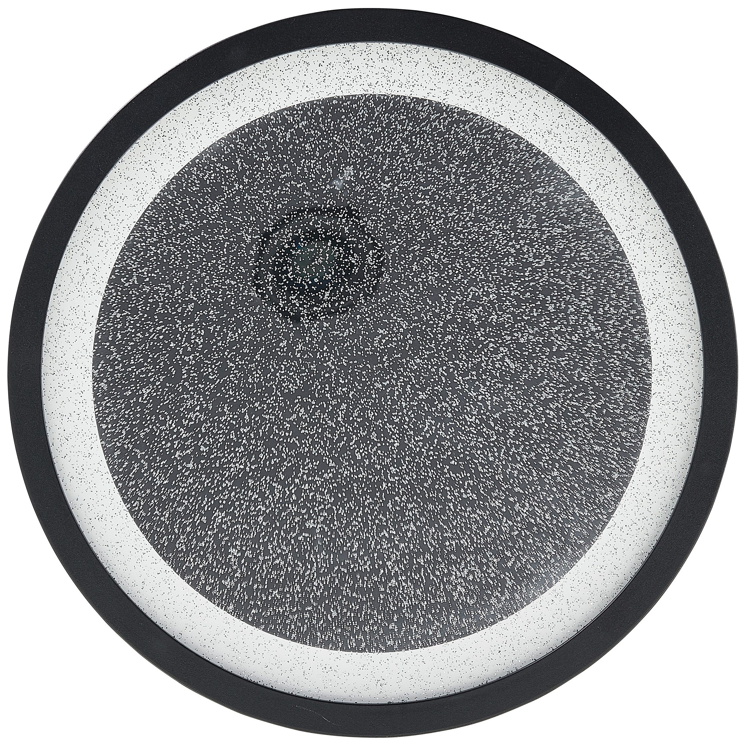 BreLight Led-plafondlamp Tanida LED-plafondlamp met glittereffect, 22 W, 2200 lm, 4000 K, zwart