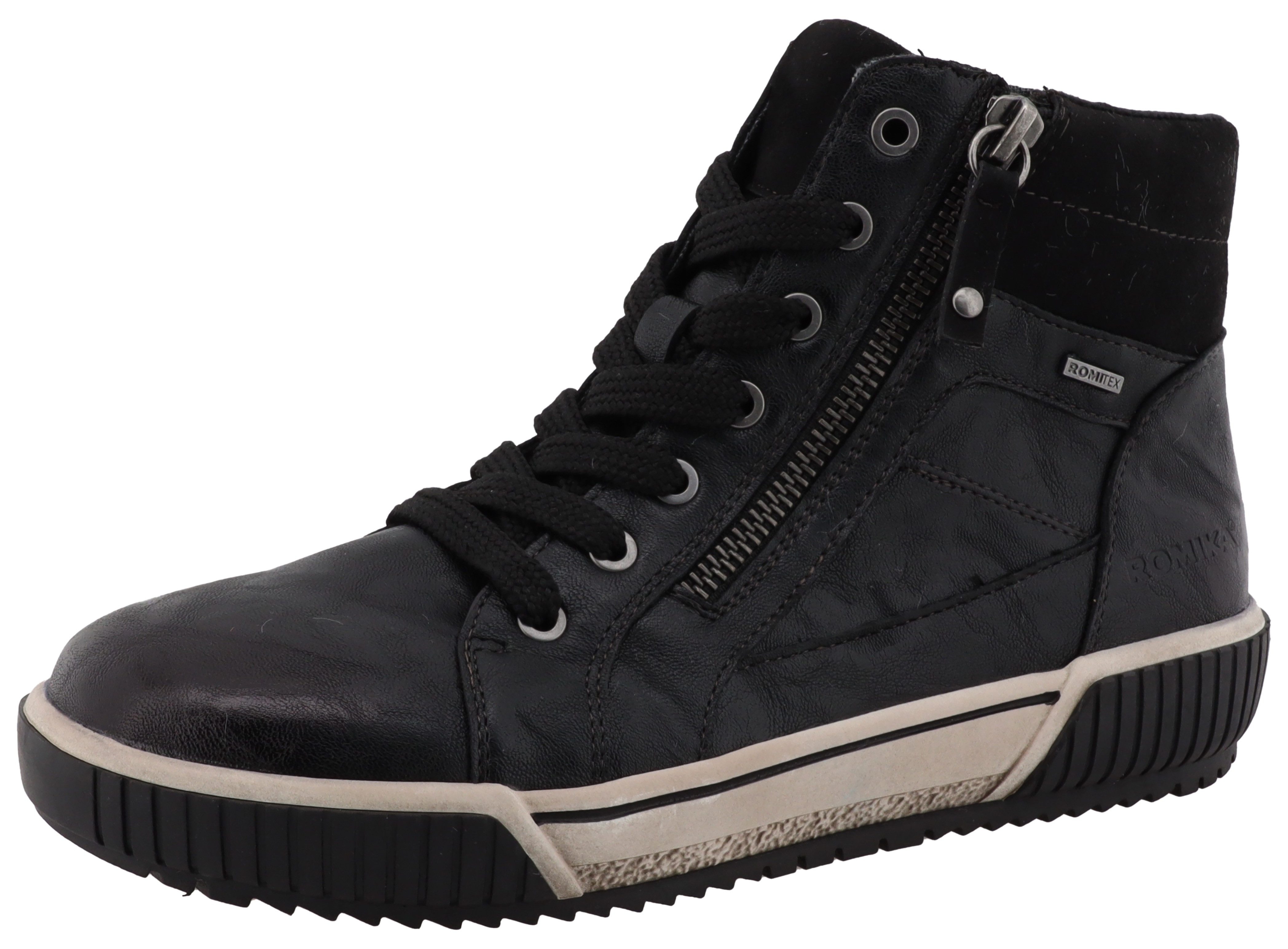 Romika Winterlaarzen , plateau, veterschoenen in comfortabele breedte g (= breed) dames winterlaarsjes maat 36 EU zwart