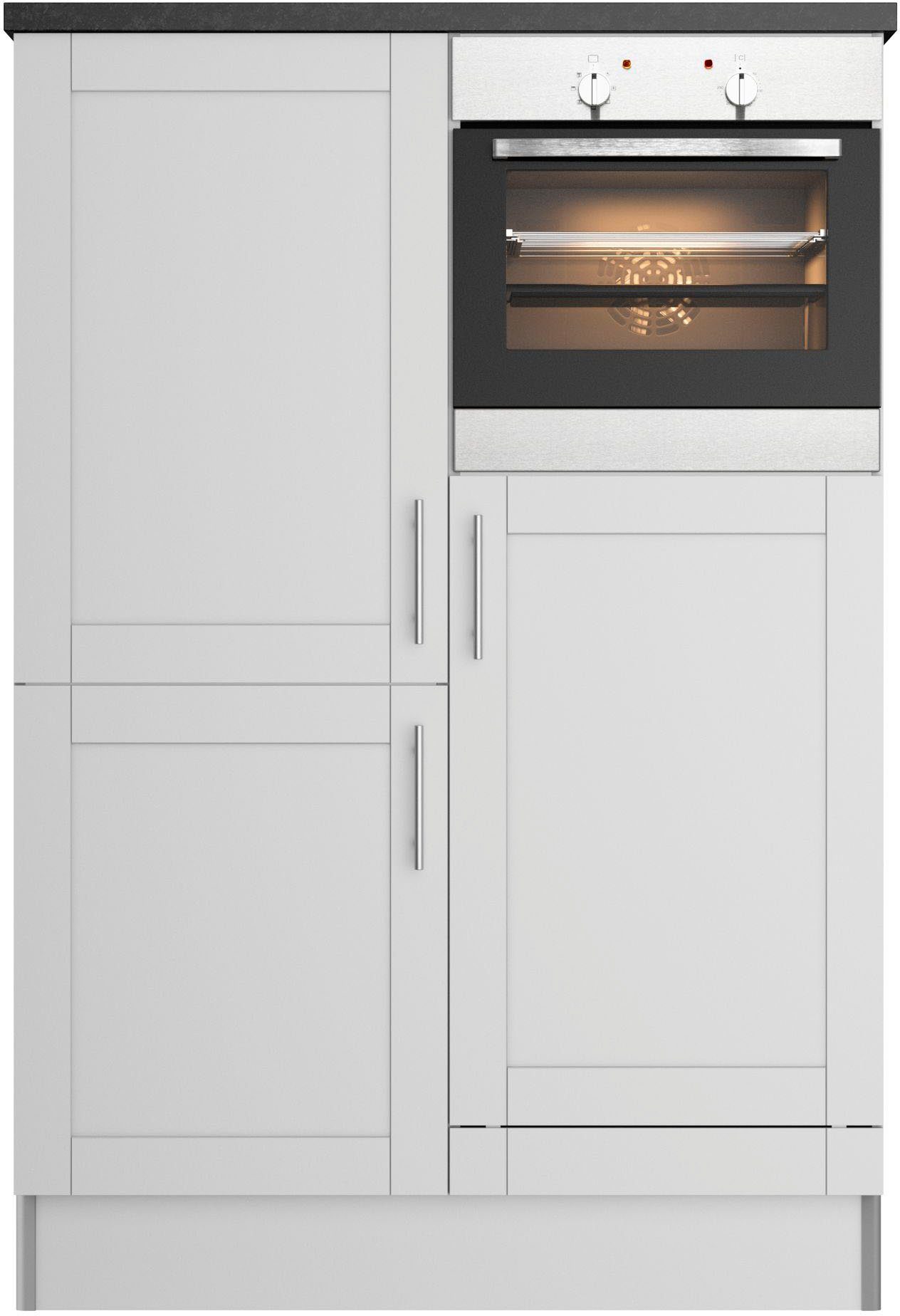 Kochstation Keuken KS-Ahus, Hoge kastmodule Breedte 120 cm, optioneel met elektrische apparaten, softclose functie