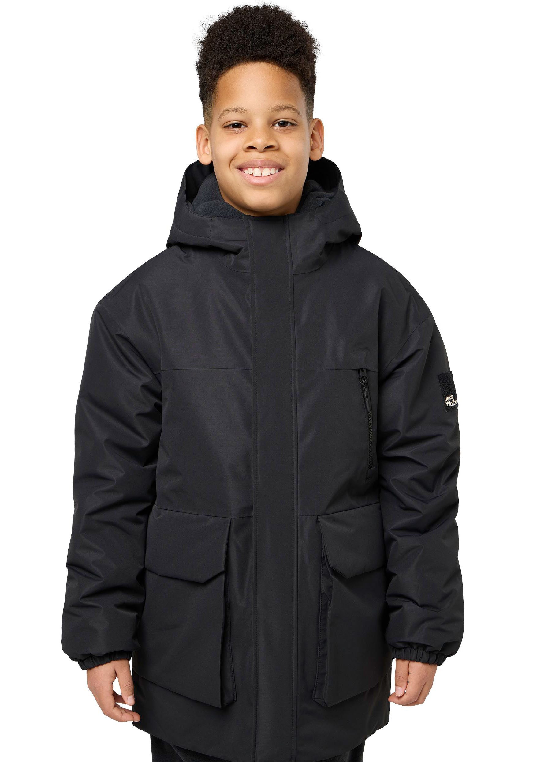 Jack Wolfskin Teen 2L Ins Parka Youth Winterjas tieners XL granite black granite black