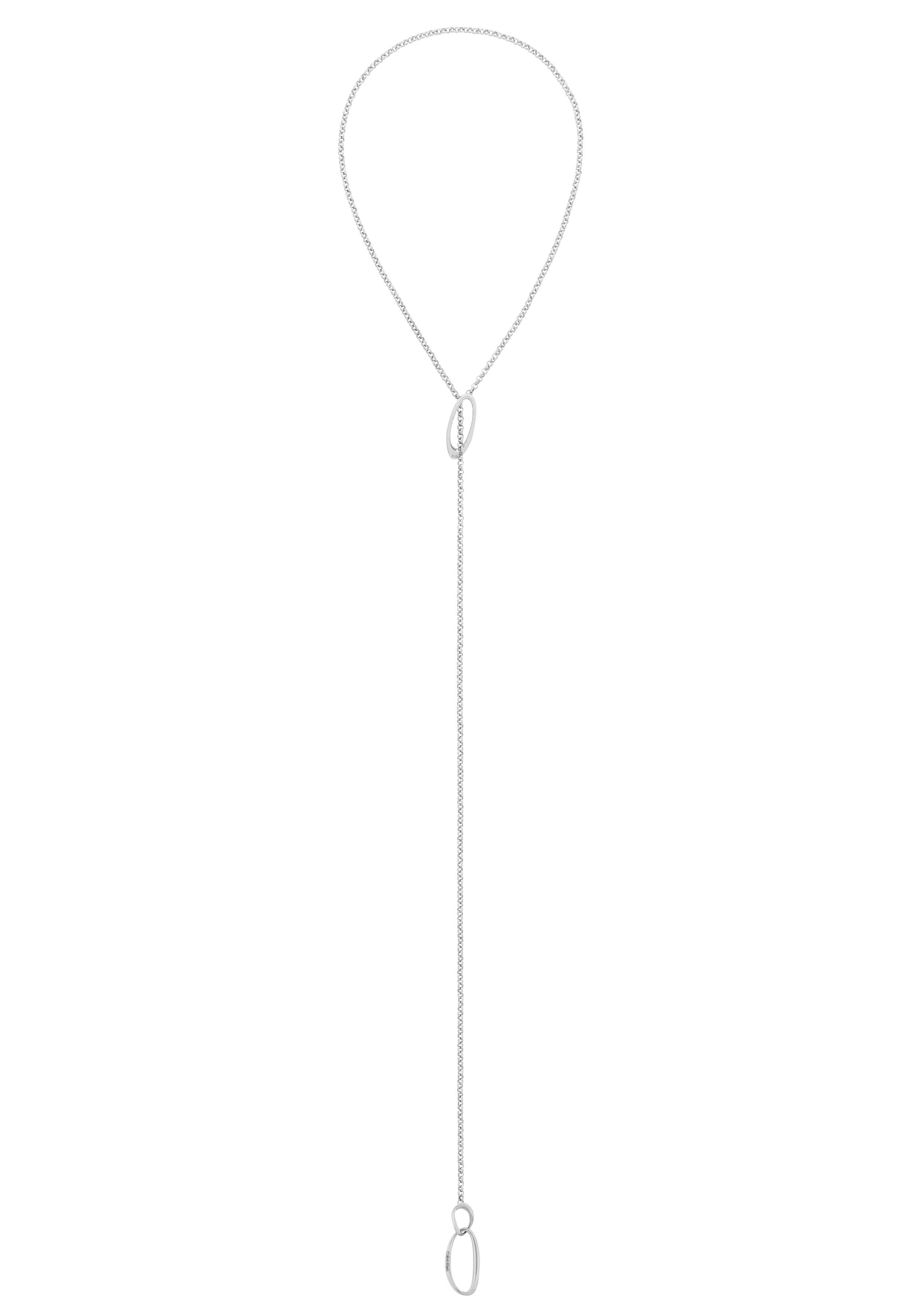Calvin Klein Ketting met hanger Sieraden roestvrij staal halssieraden halsketting erwtketting SCULPTURAL