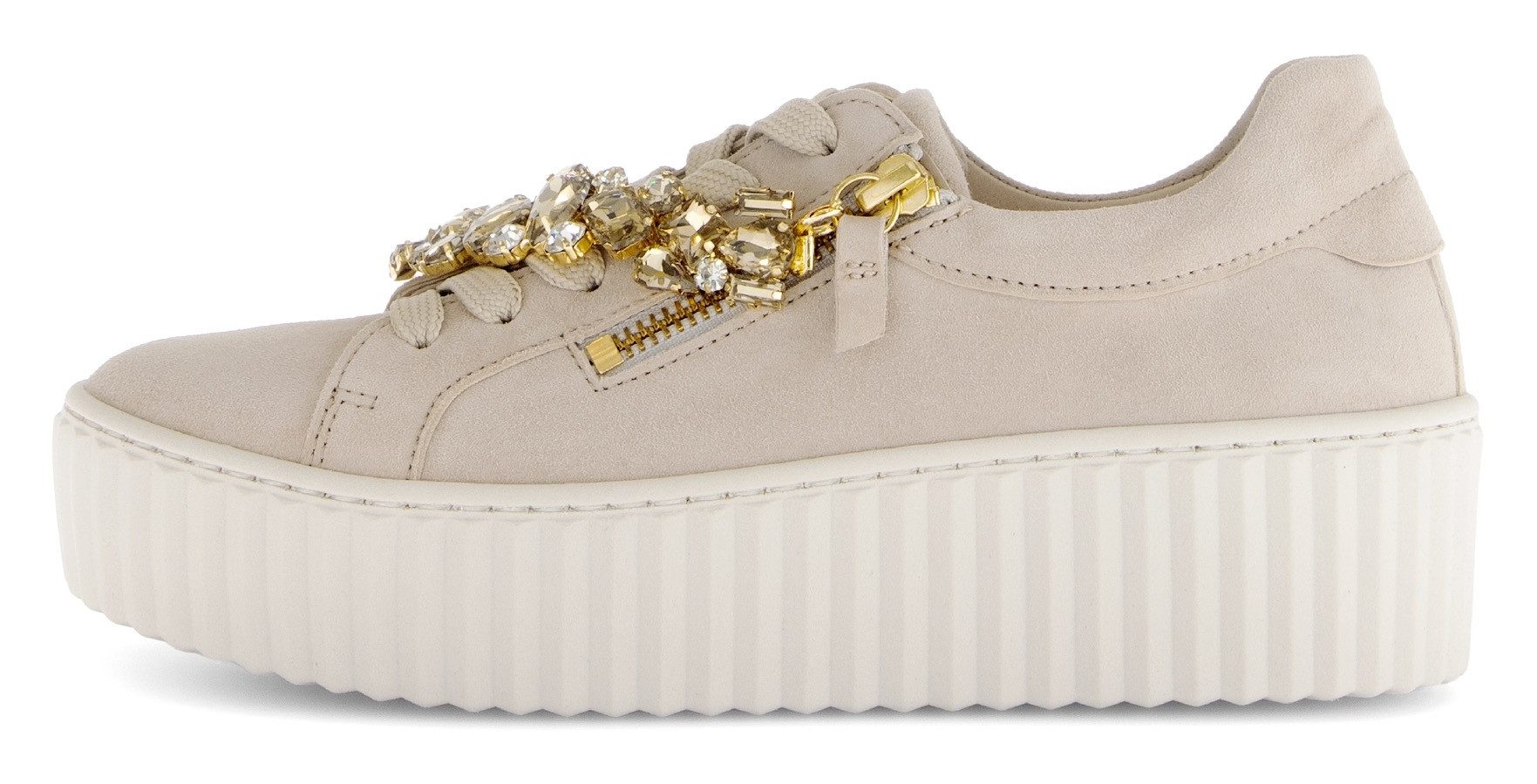 Gabor Plateausneakers , vrijetijdsschoen, lage schoen, veterschoen met best fitting-uitrusting