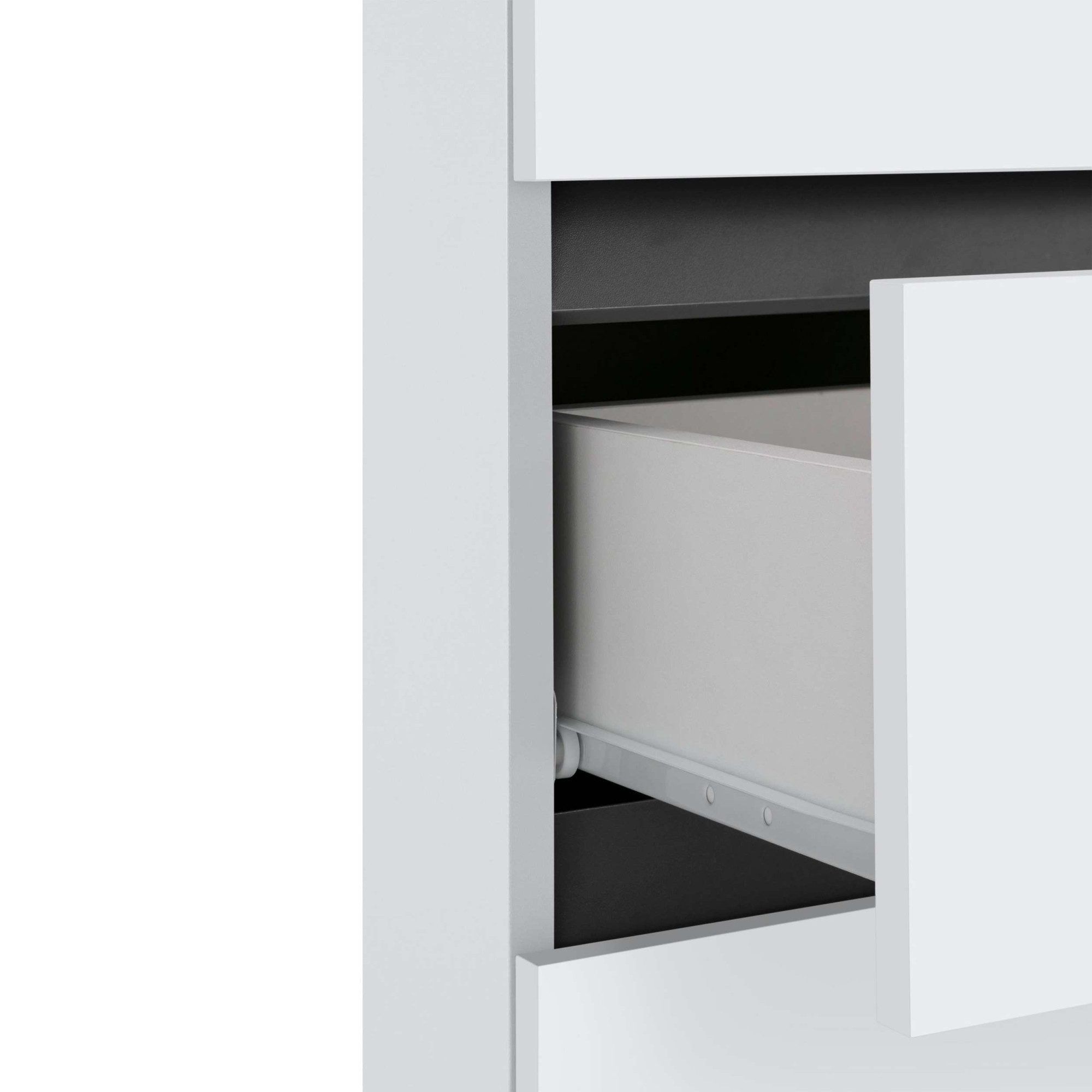 Home affaire Halfhoge kast Wisla met 4 deuren & 1 lade, breedte 76 cm, hoogte 130 cm