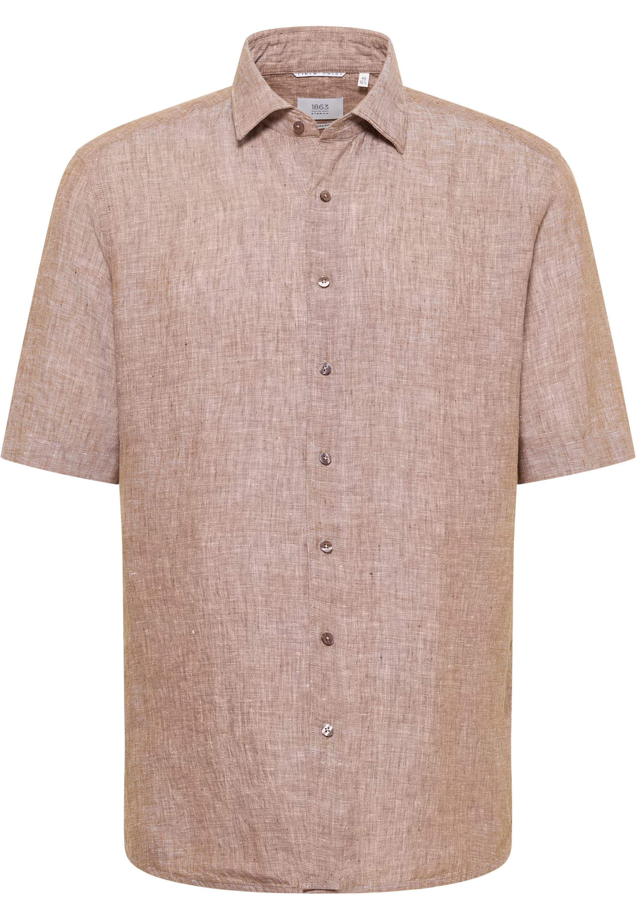 Eterna Overhemd met korte mouwen MODERN FIT EASY IRON (gemakkelijk te strijken)