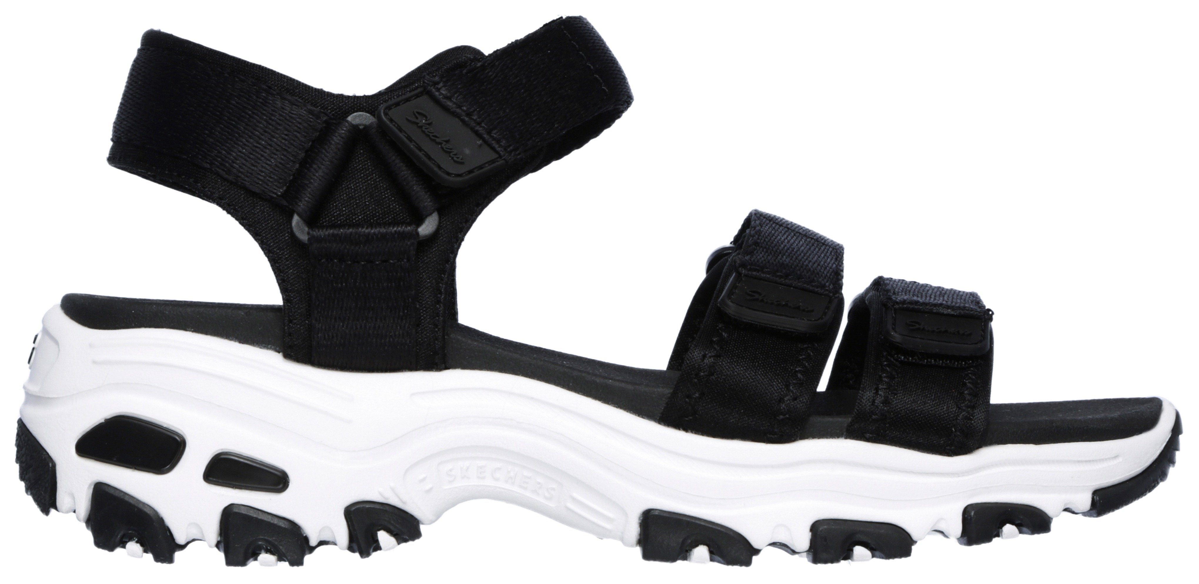Skechers Sandalen D'LITES-FRESH CATCH , zomerschoen, sandaal, klittenbandschoen, met yoga foam