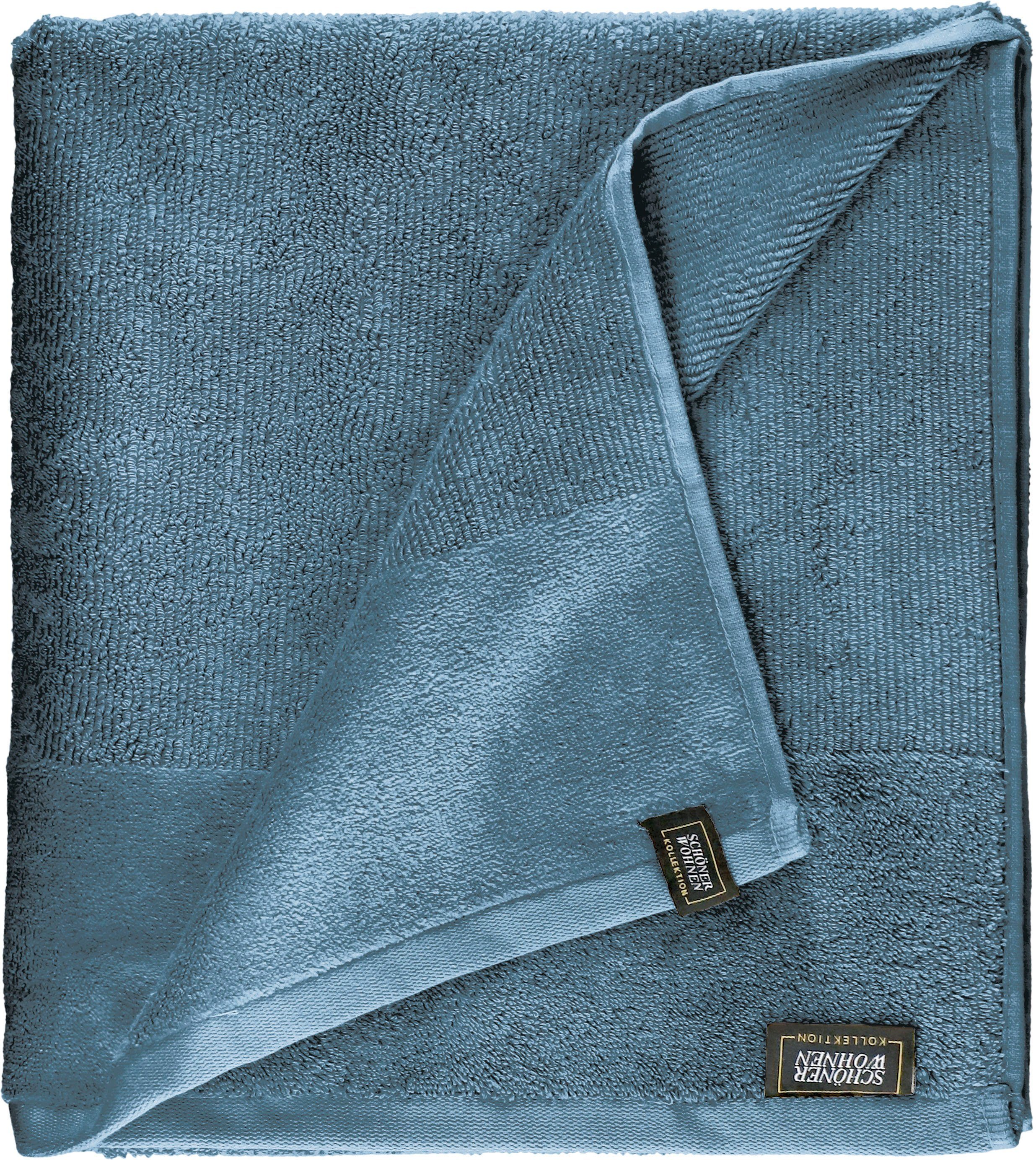 SCHÖNER WOHNEN-KOLLEKTION Badlaken Sense (1 stuk) handdoeken blauw
