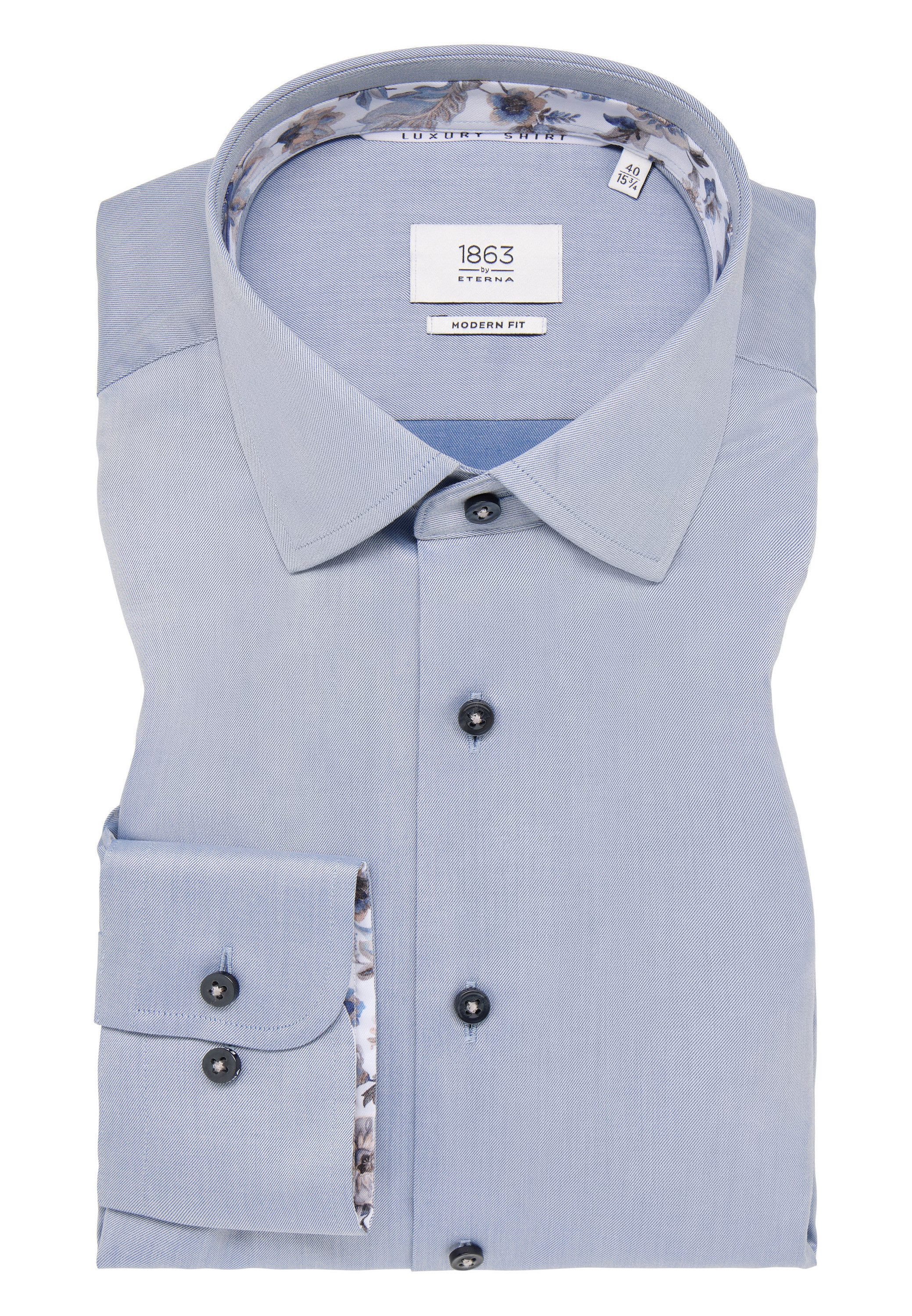 Eterna Overhemd met lange mouwen MODERN FIT NON IRON (strijkvrij)