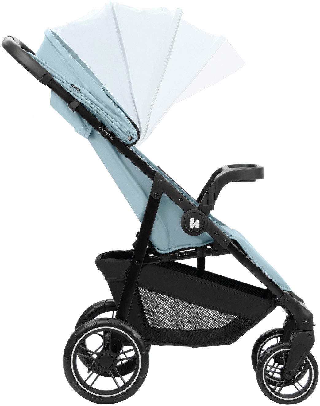 Hauck Kinder-buggy Shop N Care, Dusty Blue tot 22 kg belastbaar, compatibel met babyschaal