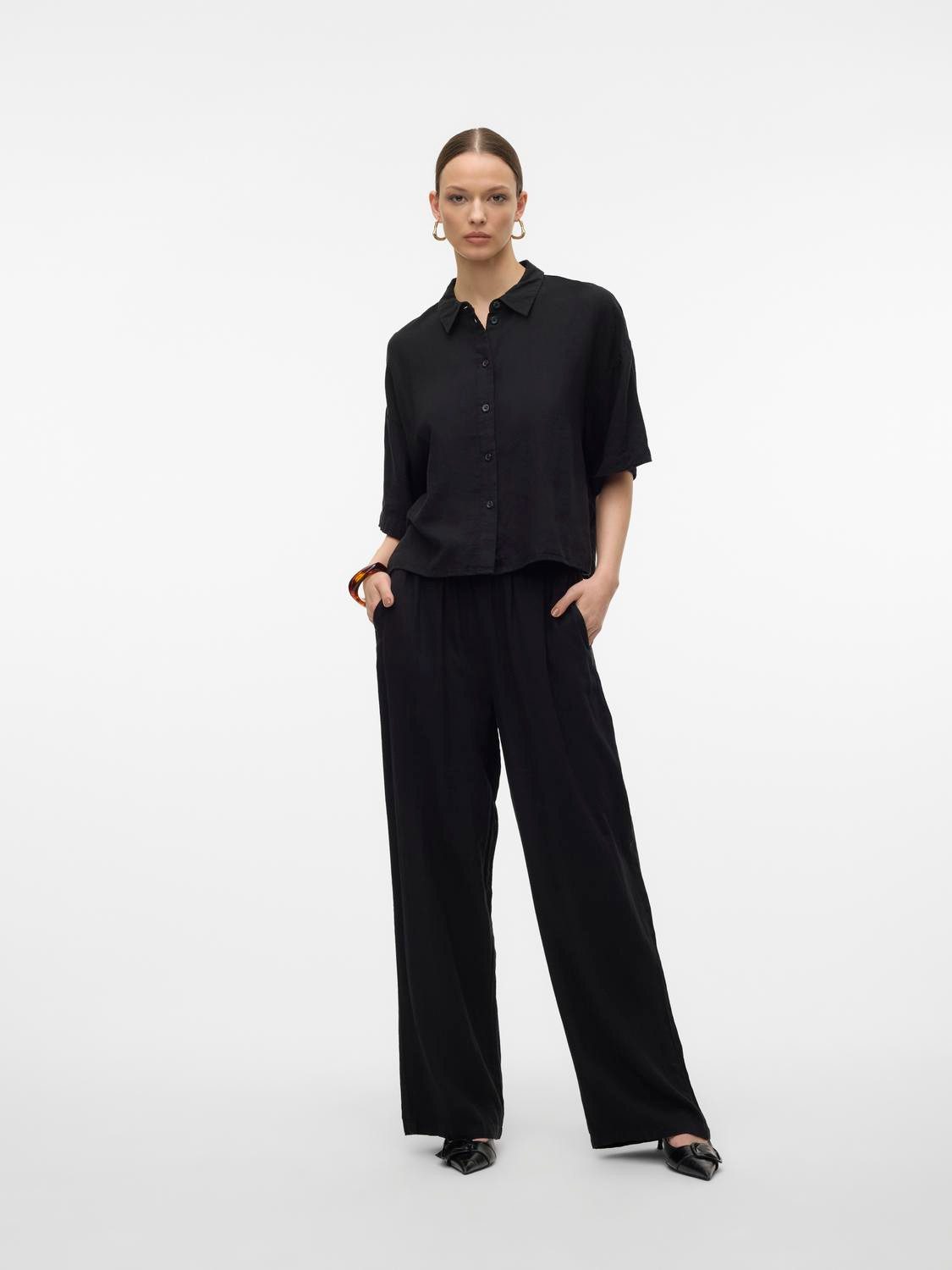 Vero Moda Comfortbroek VMLINN LINEN PANTS WVN NOOS