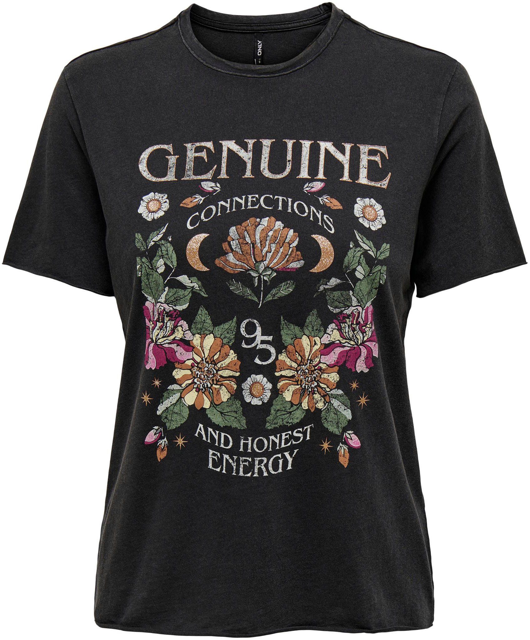 Only Shirt met ronde hals ONLLUCY REG S/S TOP JRS NOOS