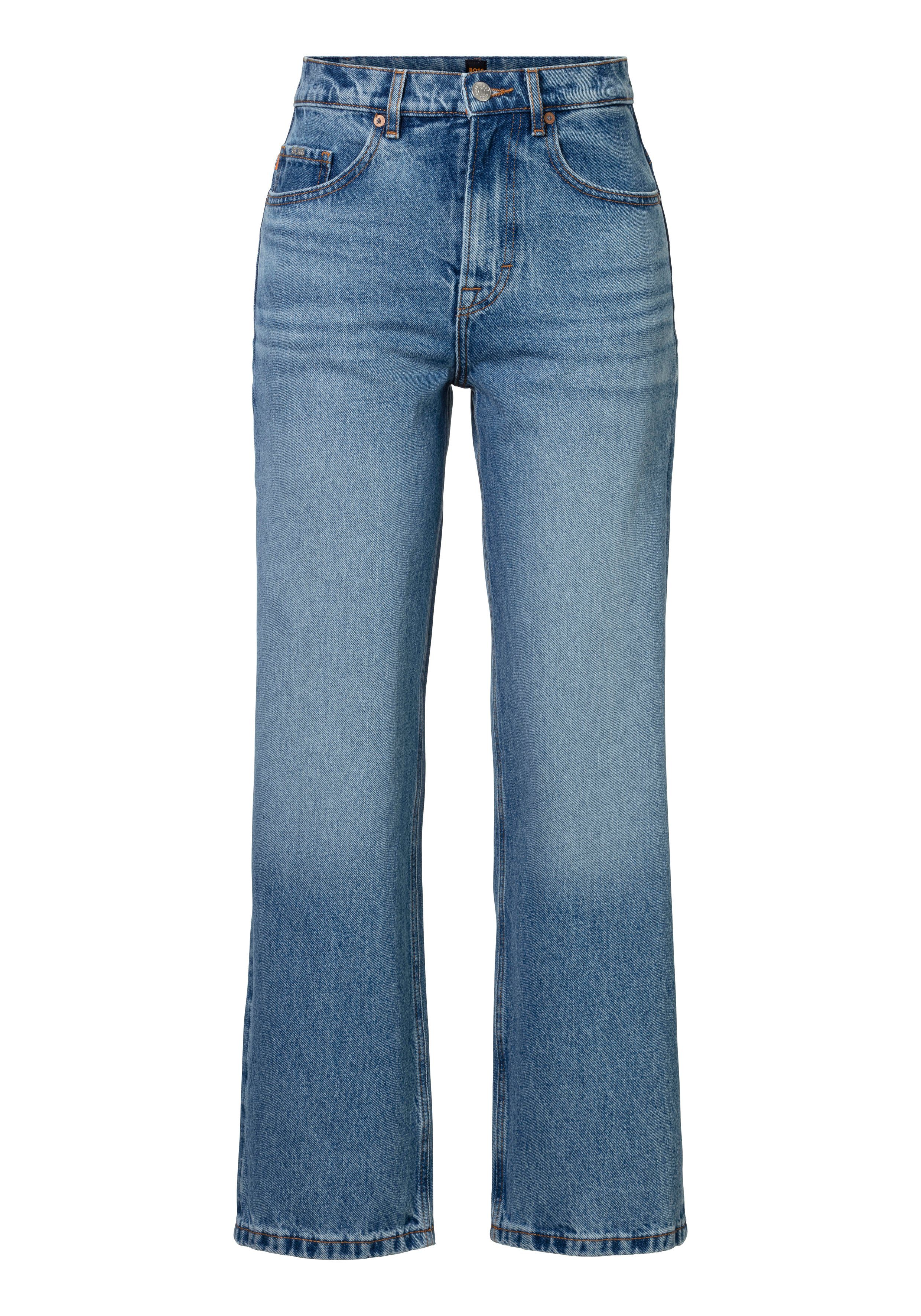 Boss Orange High-waist jeans Barrel High Rise Hochbund High Waist Premium Denim Jeans