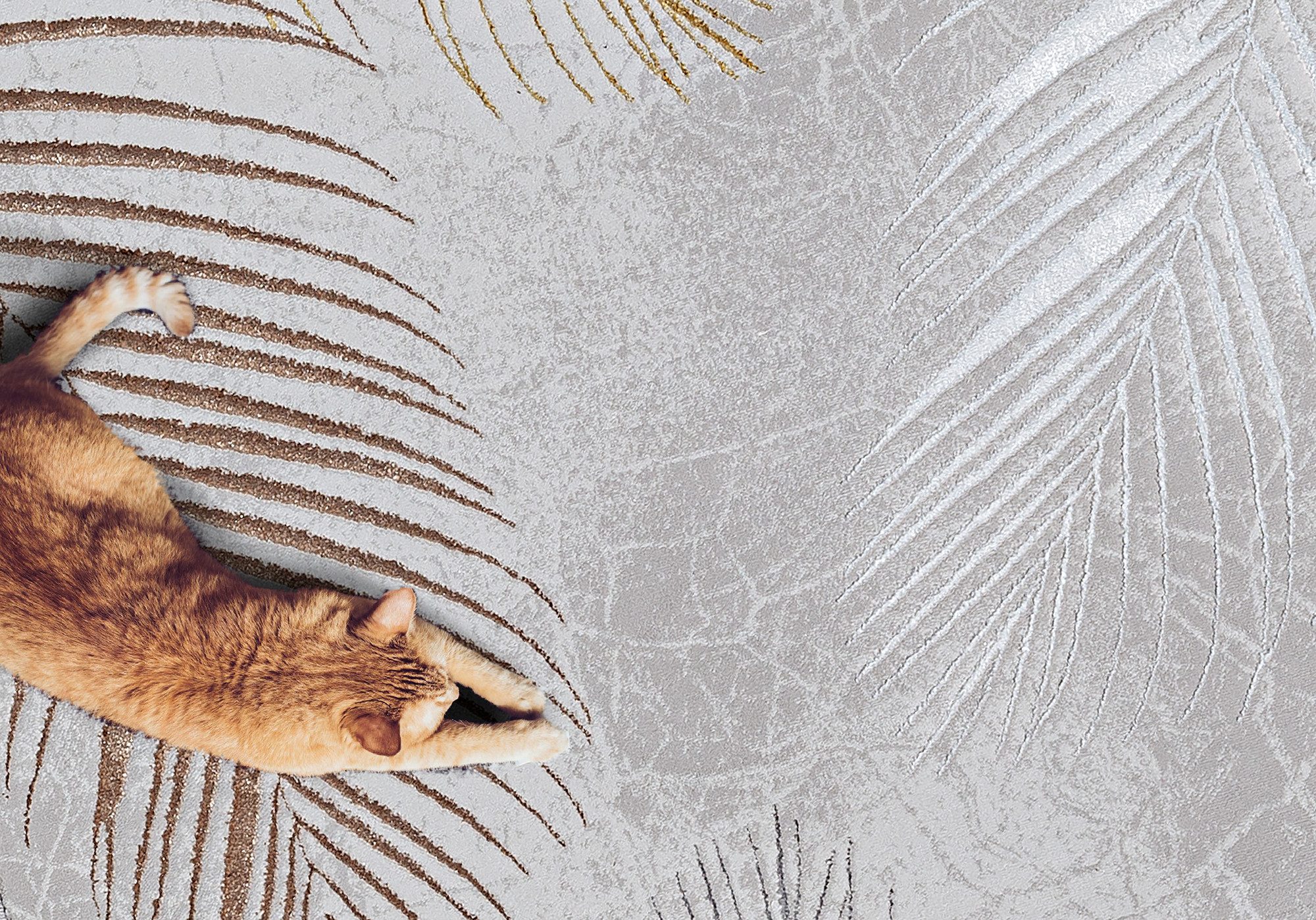 The carpet Vloerkleed Mila moderne woonkamer tapijt met elegant glanzende pool