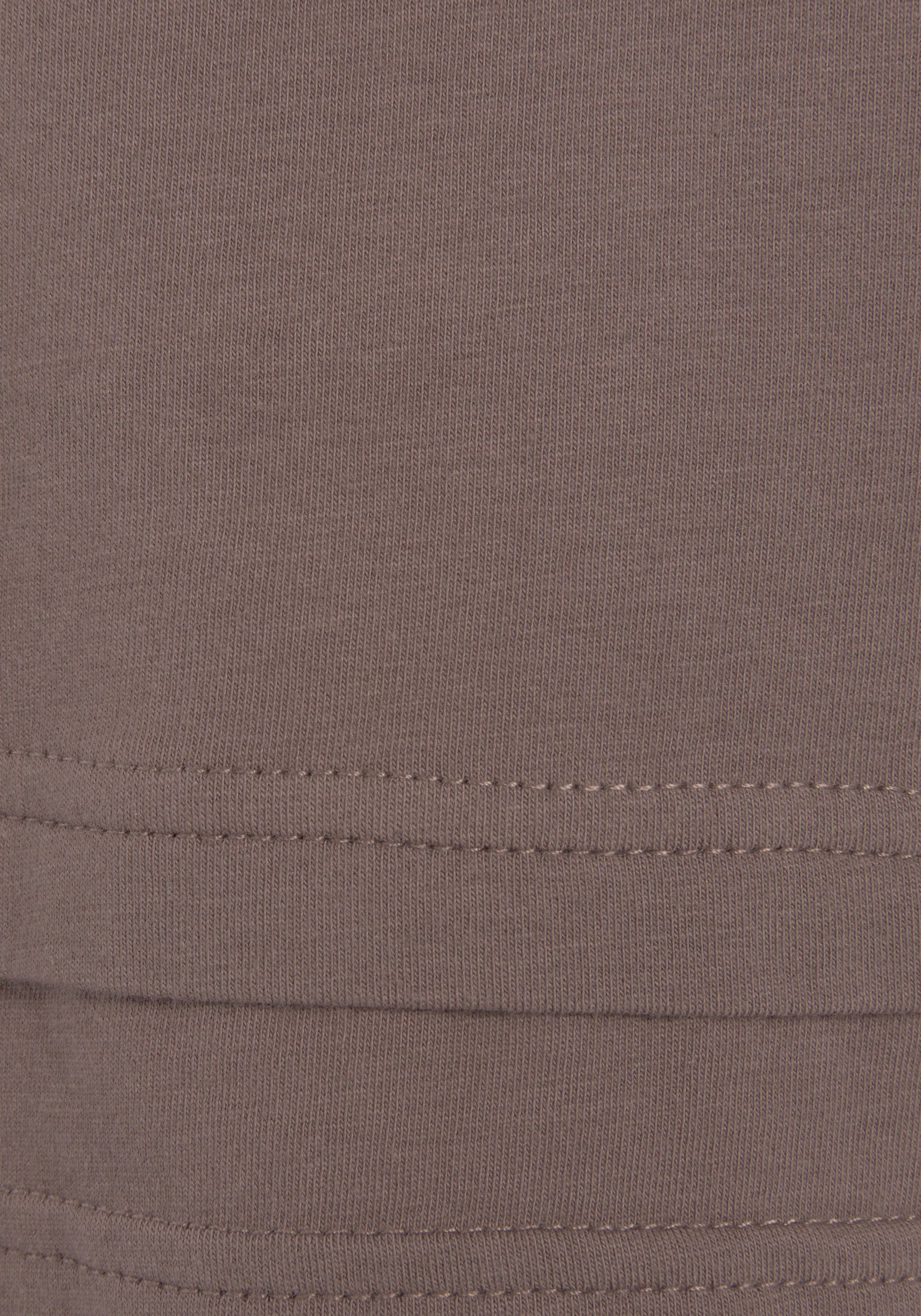 Lascana Shirt met korte mouwen met kastige snit en lagen-look