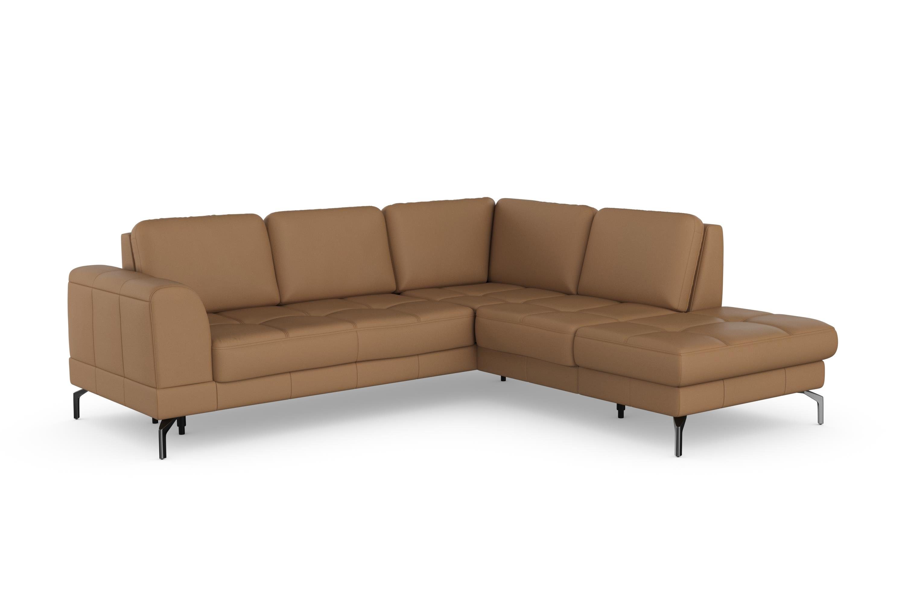 sit&more Hoekbank Bendigo L-vorm inclusief zitdiepteverstelling, bodemvrijheid 15 cm, in 2 pootkleuren