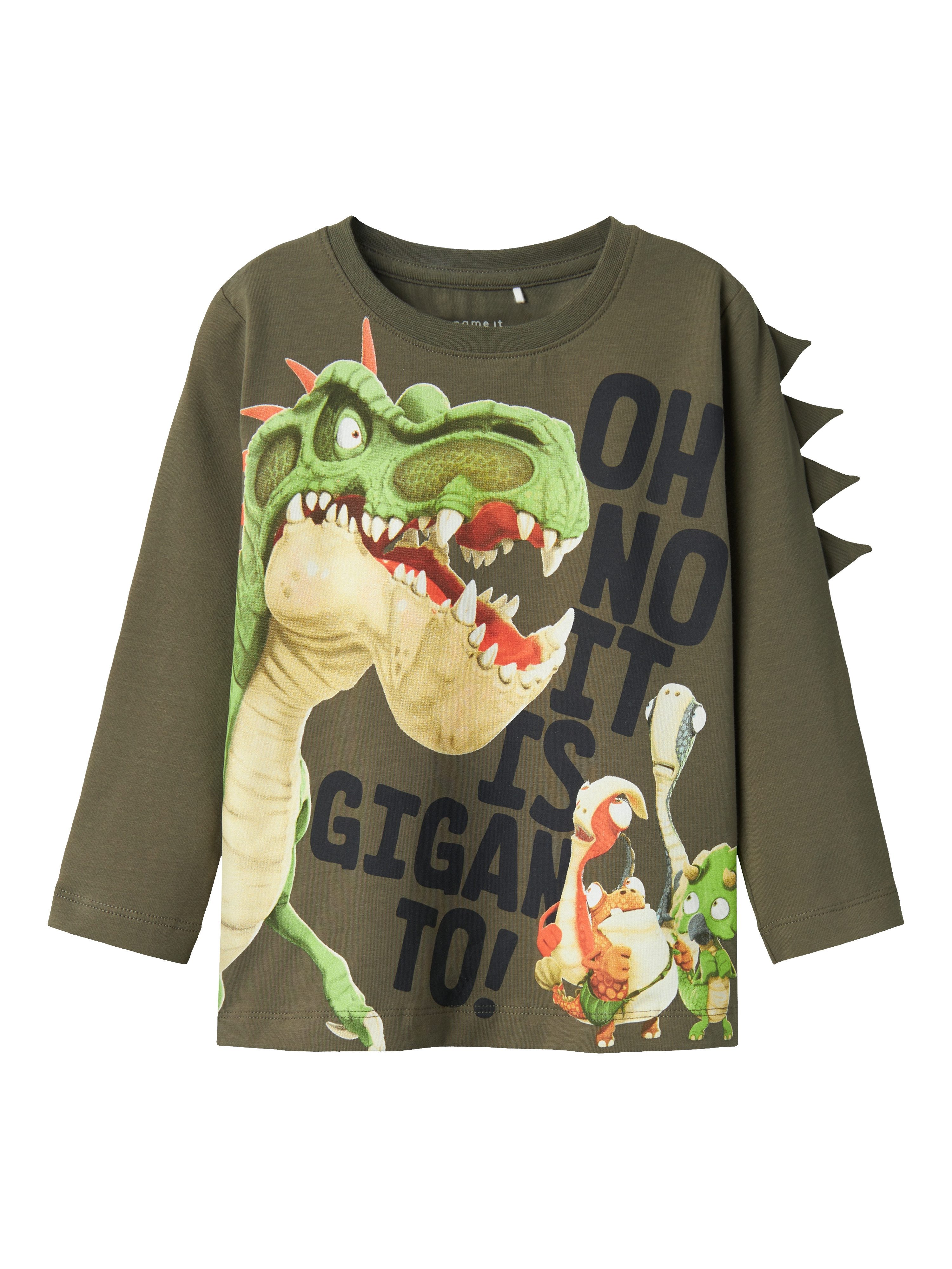 Name It Shirt met lange mouwen NMMDOVID GIGANTO NREG LS TOP NOOS VDE