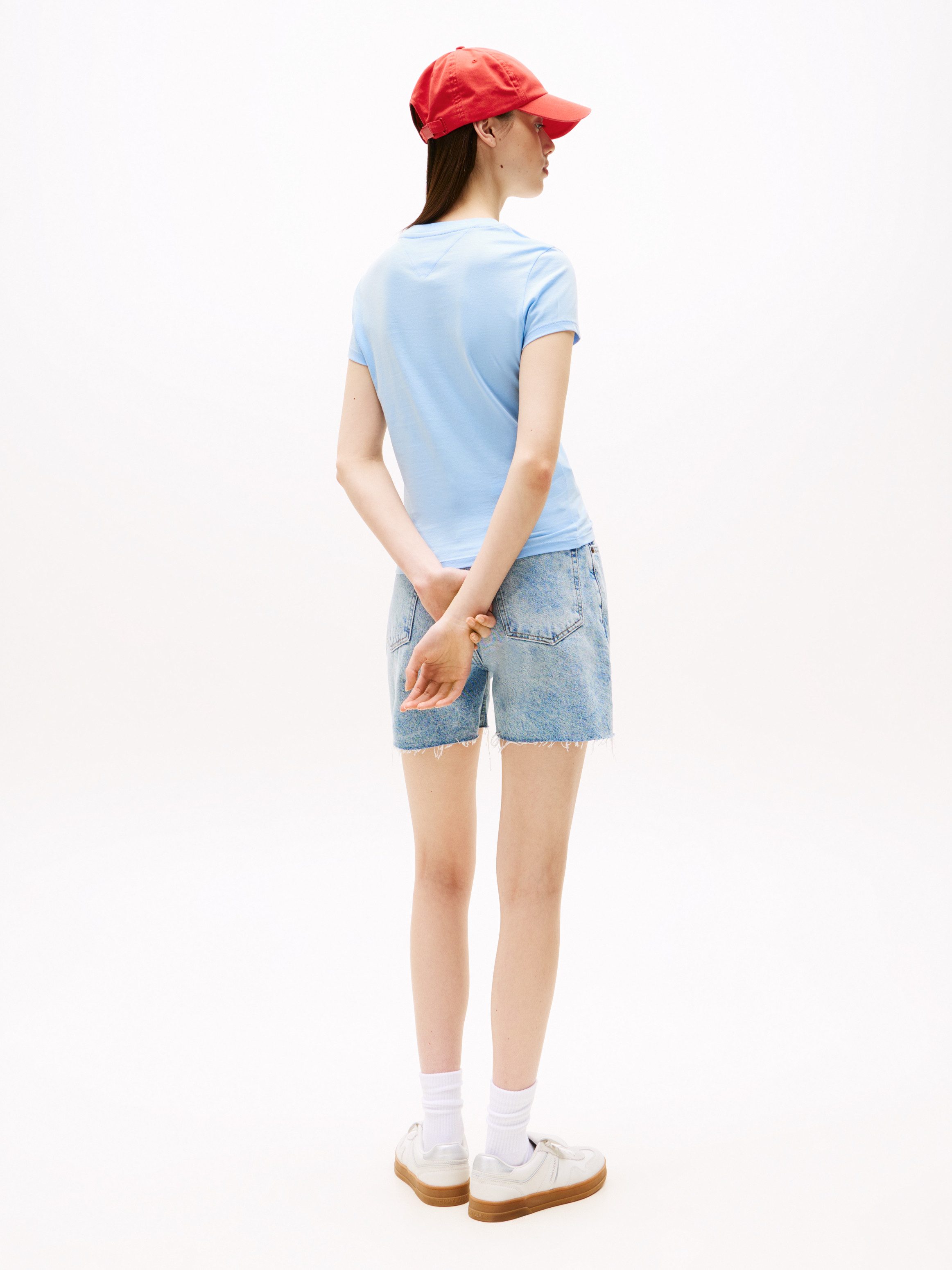 TOMMY JEANS Shirt met korte mouwen TJW SLIM LINEAR SS TEE EXT