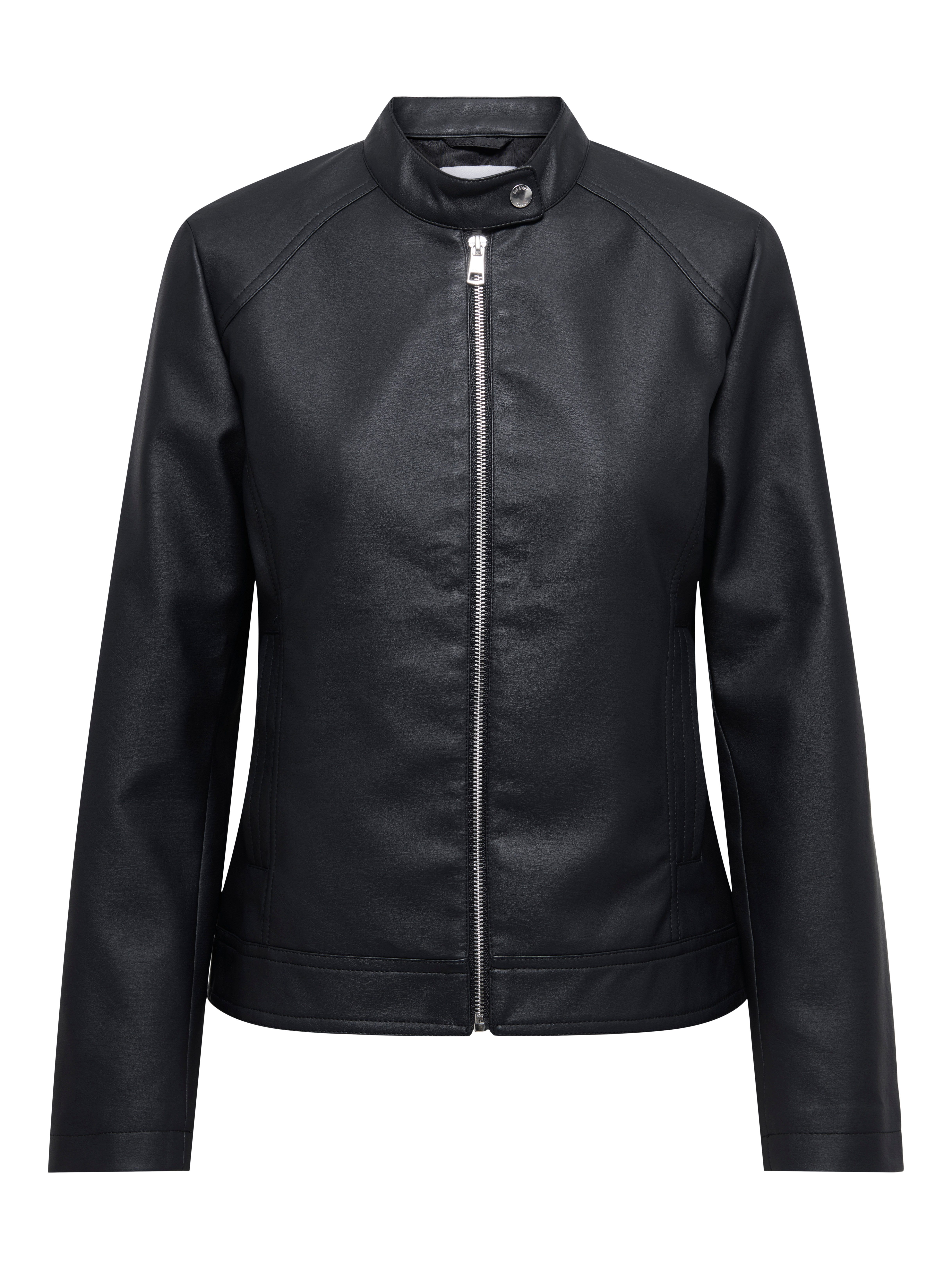 Only Imitatieleren jack ONLSABINE FAUX LEATHER JACKET OTW