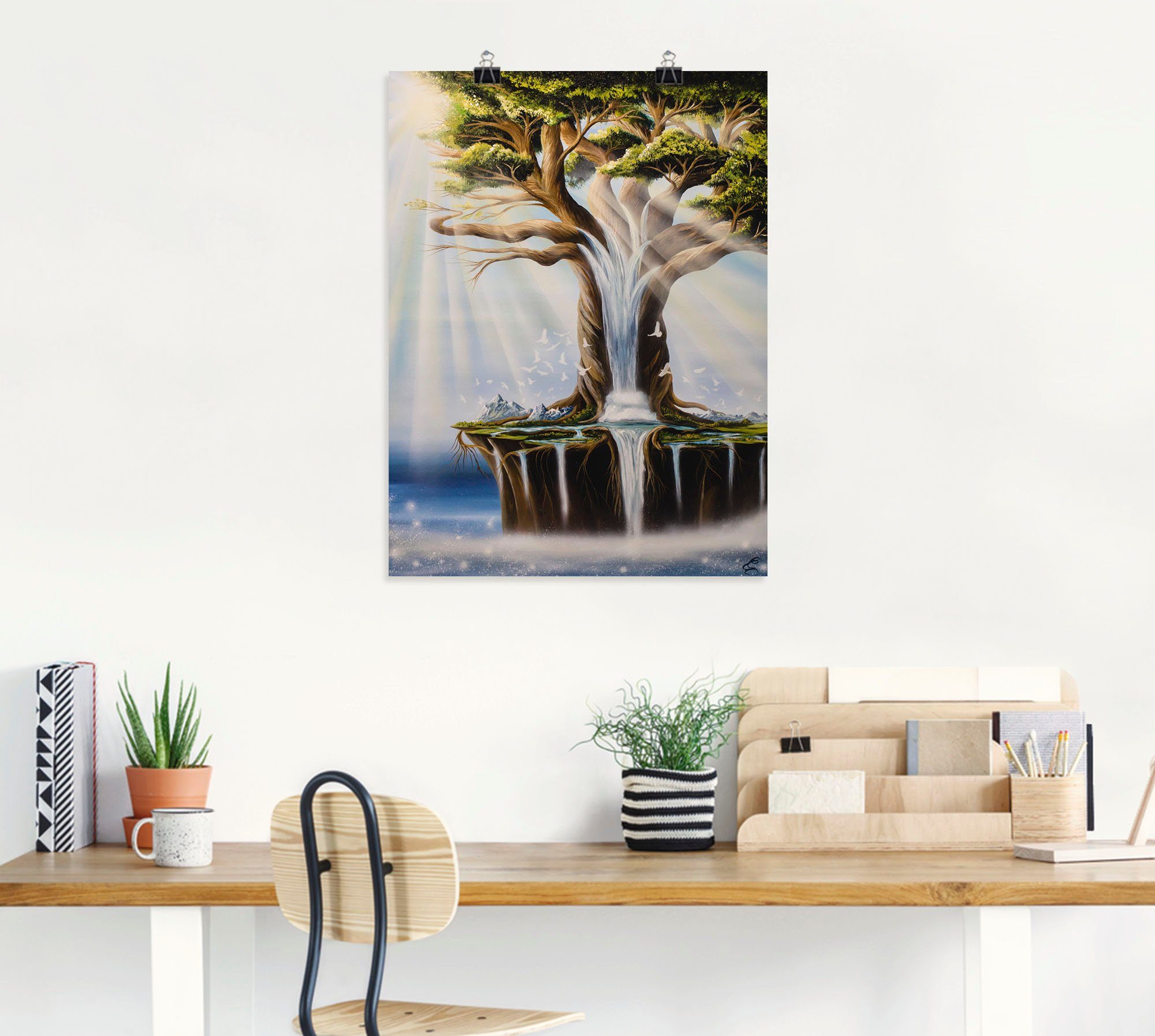 Artland Poster Boom in een droomwereld als artprint van aluminium, artprint op linnen, muursticker of poster in verschillende maten
