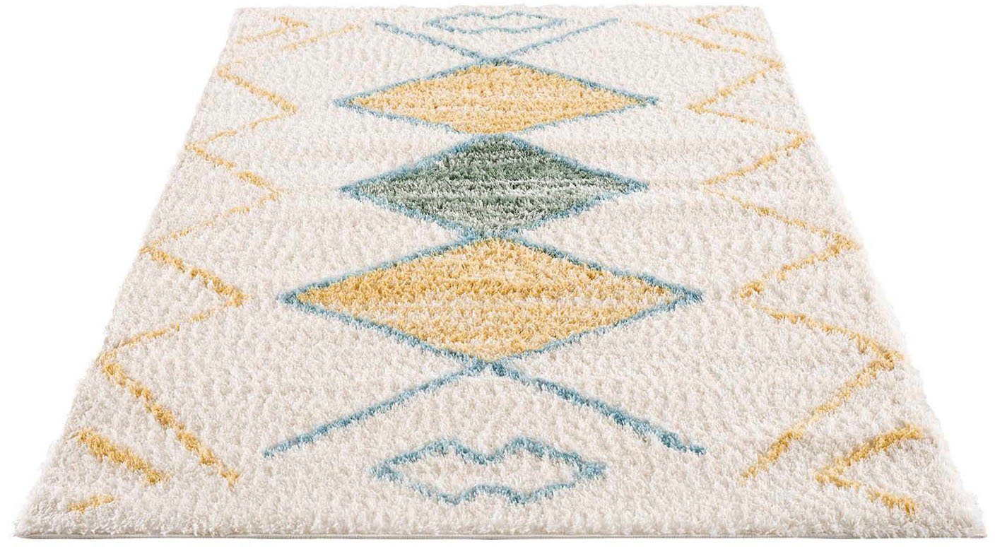 Carpet City Hoogpolig vloerkleed Pulpy 557 bijzonder zacht, etno-look, ideaal voor woonkamer & slaapkamer