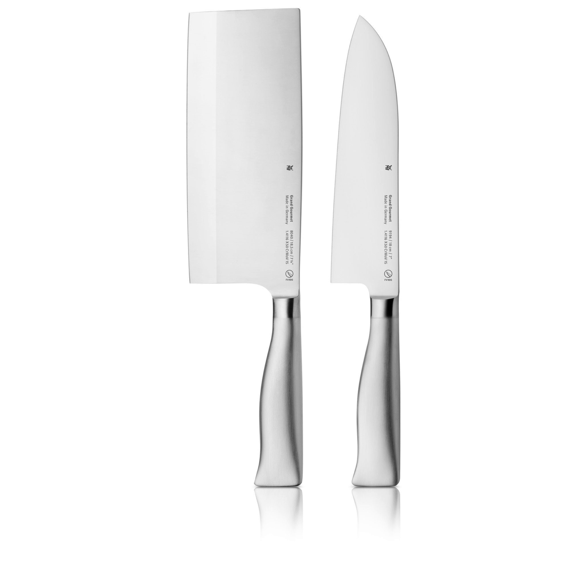 WMF Messenset Grand Gourmet Asia messen set, Made in Germany (set, 2-delig) keukenmessen zilver