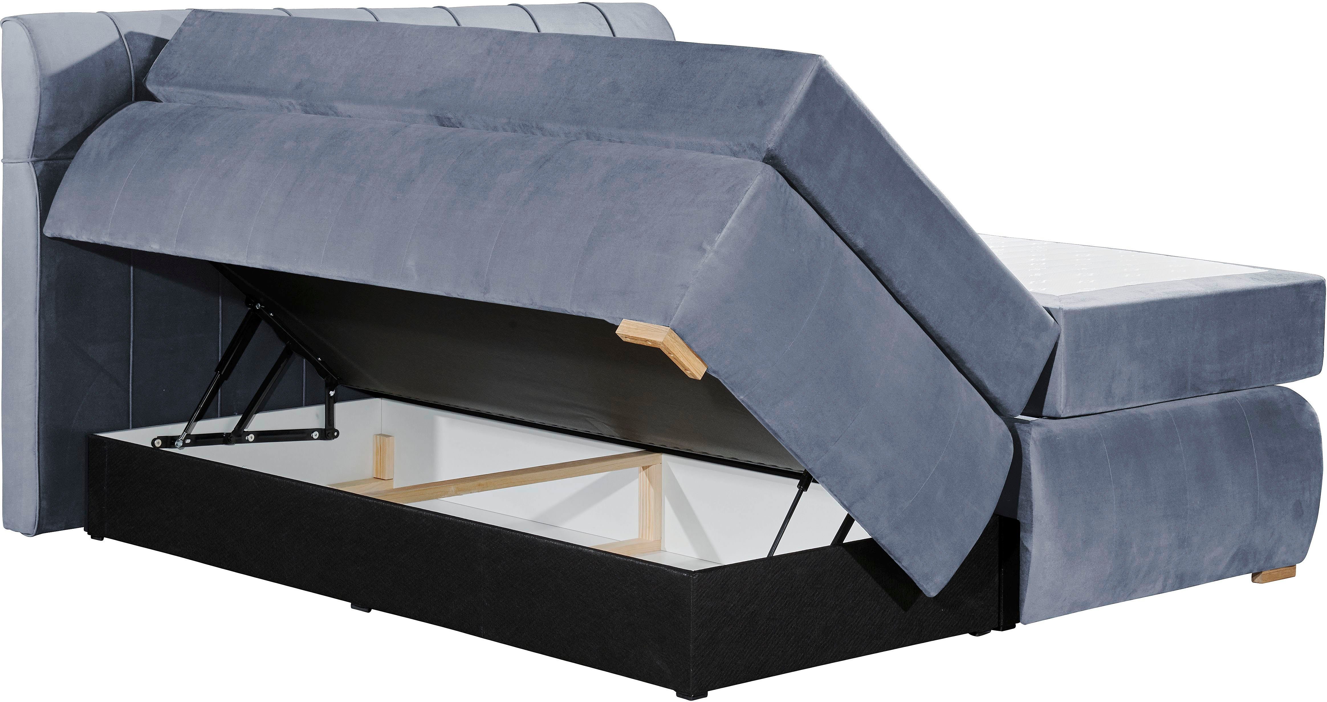 Places of Style Boxspring Felicia in h4, incl. matrastopper en bedbox