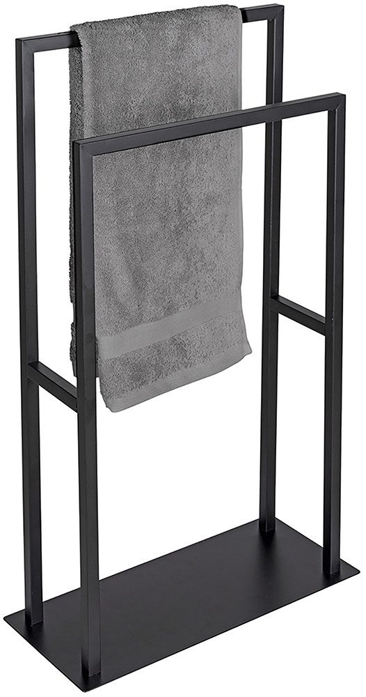 WENKO Handdoekenrek Model Rivaltana vrijstaand, voor handdoeken en kleding, roestvrij staal, industriële stijl