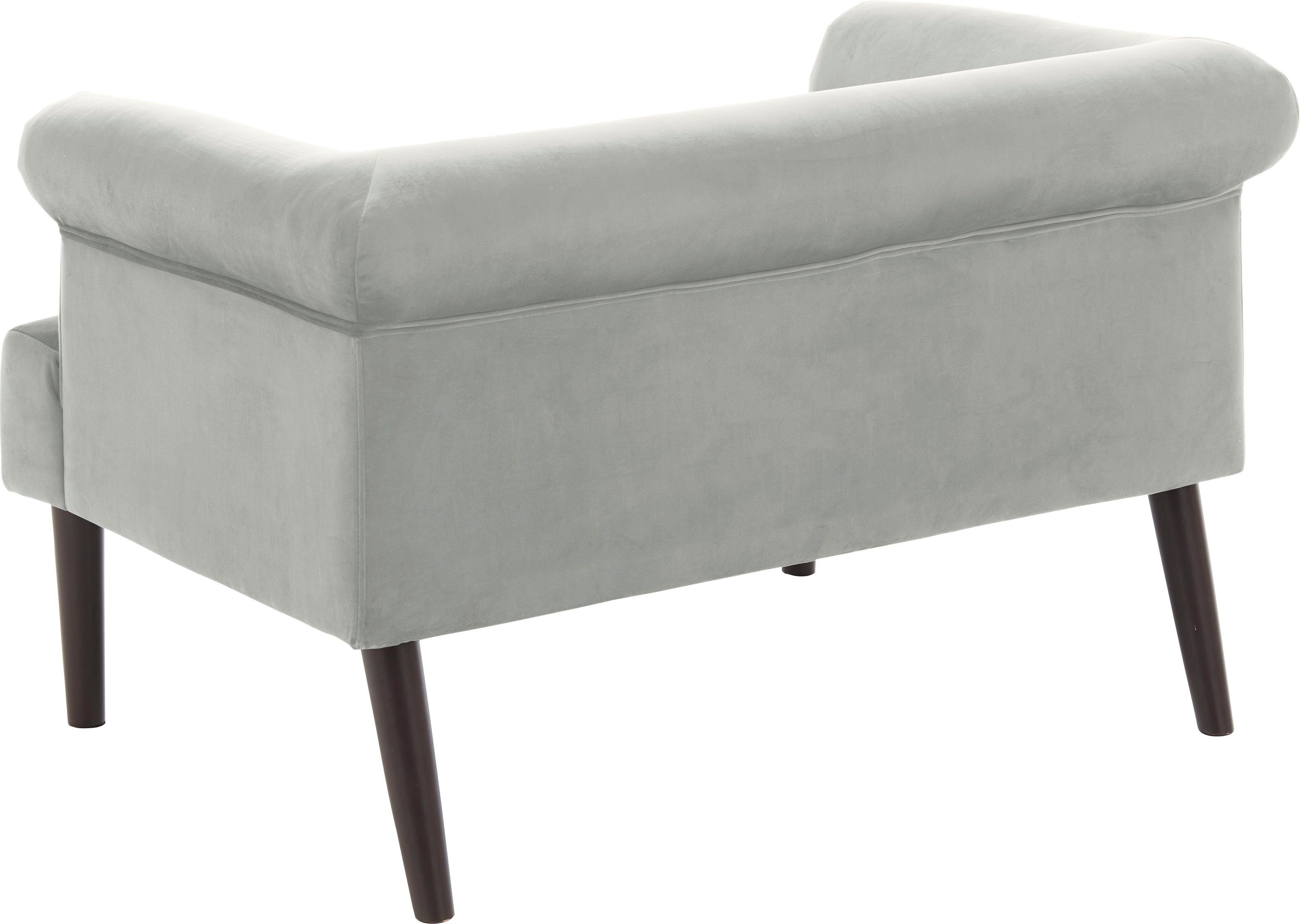 ATLANTIC home collection 1,5-zitsbank Charlie XXL-fauteuil met fluwelen hoes, met golfvering