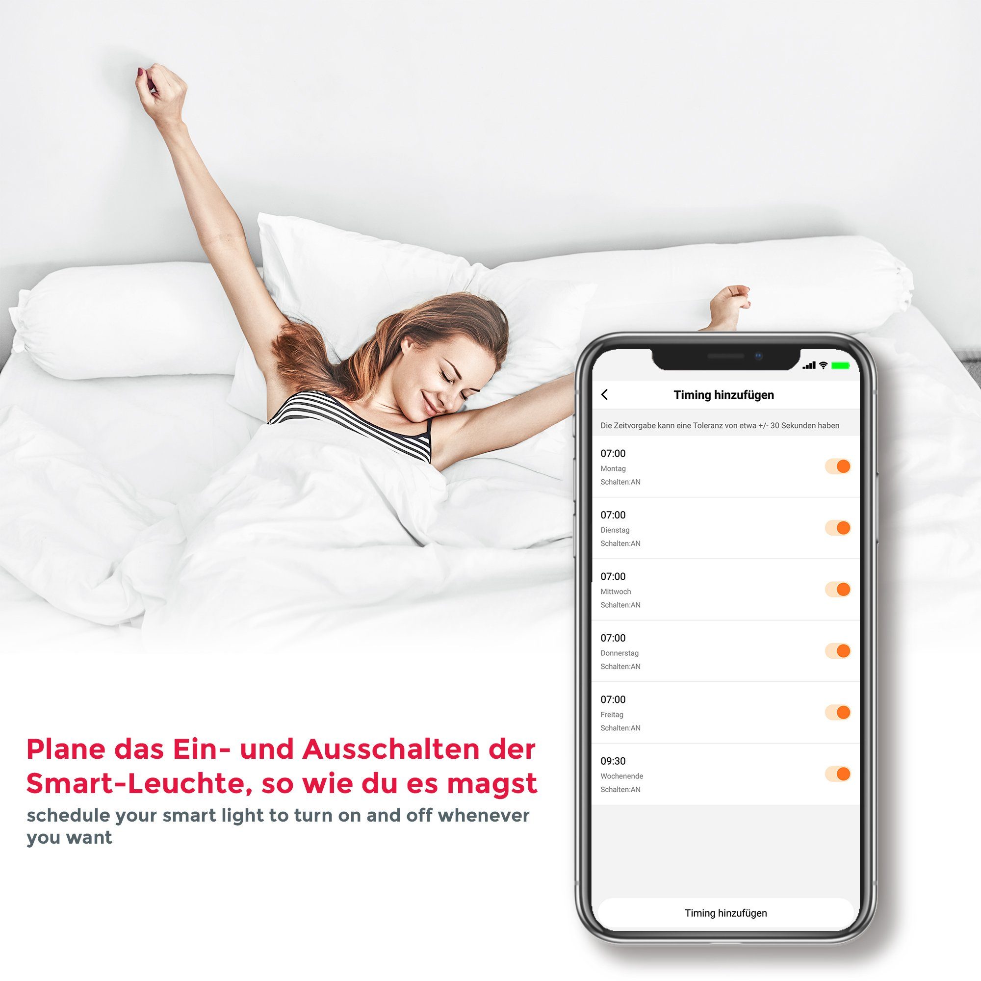 B.K.Licht Led-verlichting Smart Home LED-lamp, RGB, WiFi, appbesturing, dimbaar
