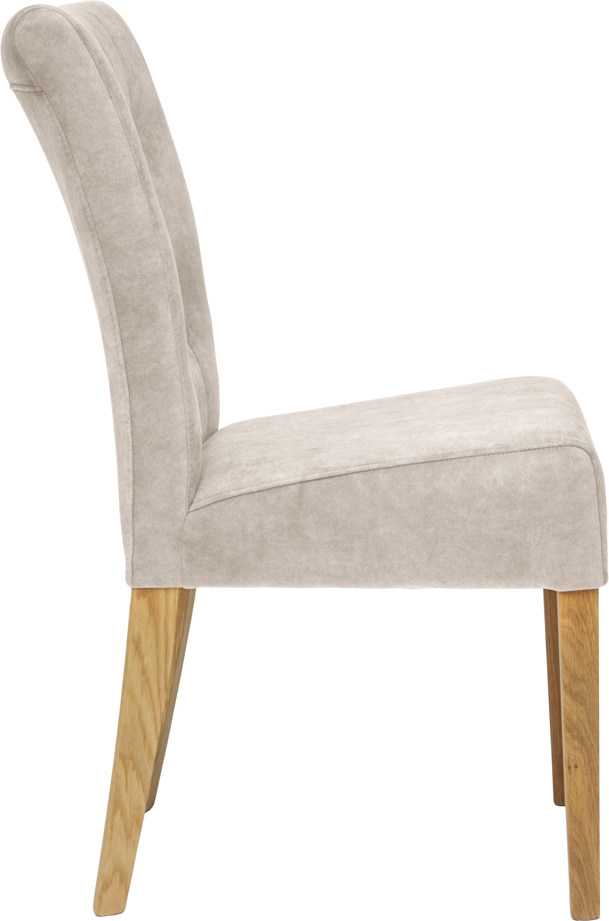 Home affaire Stoel Queen Eetkamerstoel met capitonnage, set van 2, 4 of 6