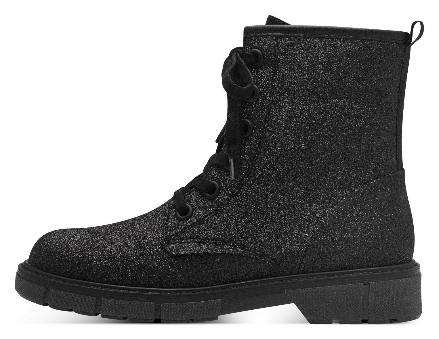 Marco Tozzi Veterlaarsjes , veterschoenen, chunky boots met praktische aantrek-lus