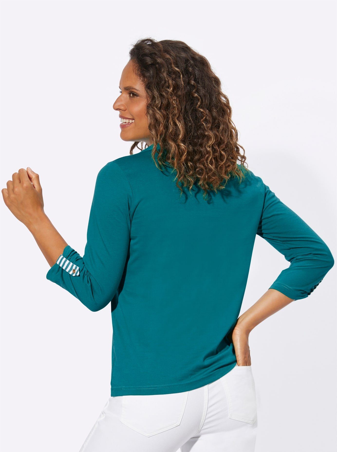 Casual Looks Shirt met 3/4-mouwen Shirt (1-delig)