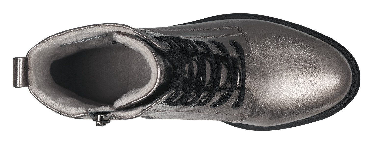 Tamaris Veterlaarsjes blokhak, herfstmode, veterschoenen met touch it-uitrusting