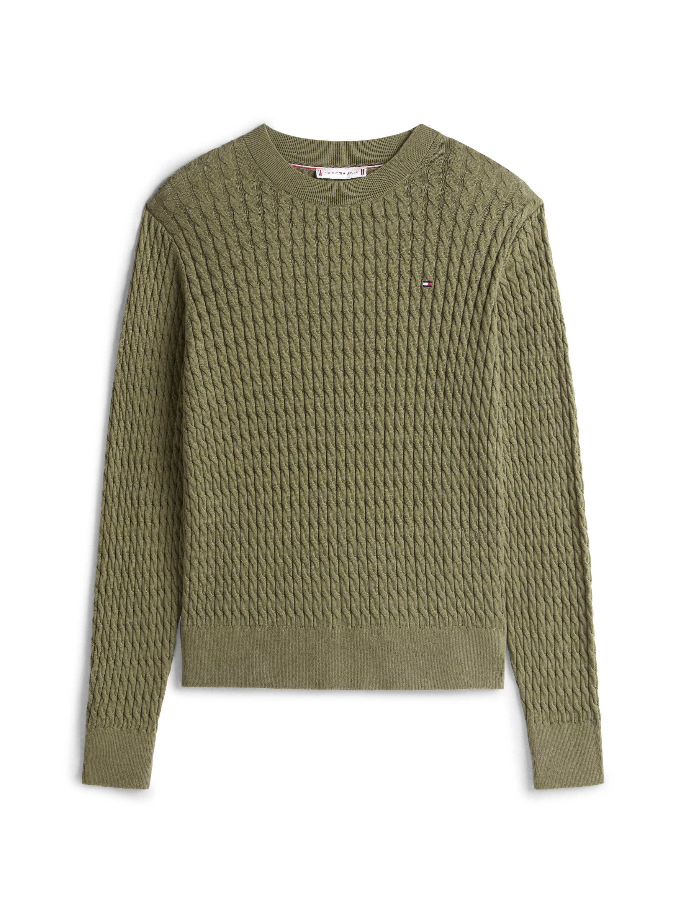Tommy Hilfiger Trui met ronde hals CO CABLE C-NK LS SWEATER