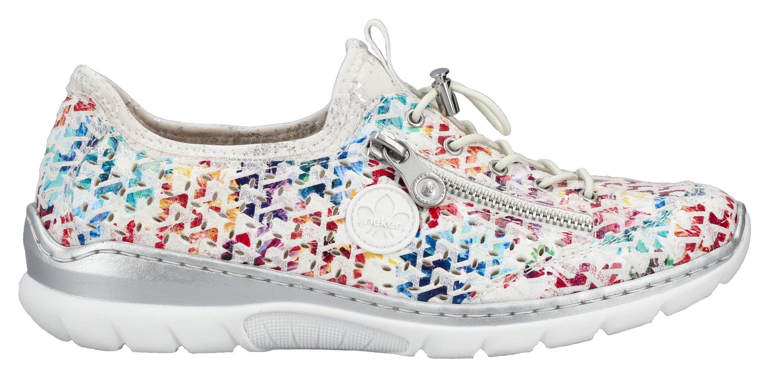 Rieker Slip-on sneakers , instapschoen, vrijetijdssneaker, lage schoen met memosoft-inrichting