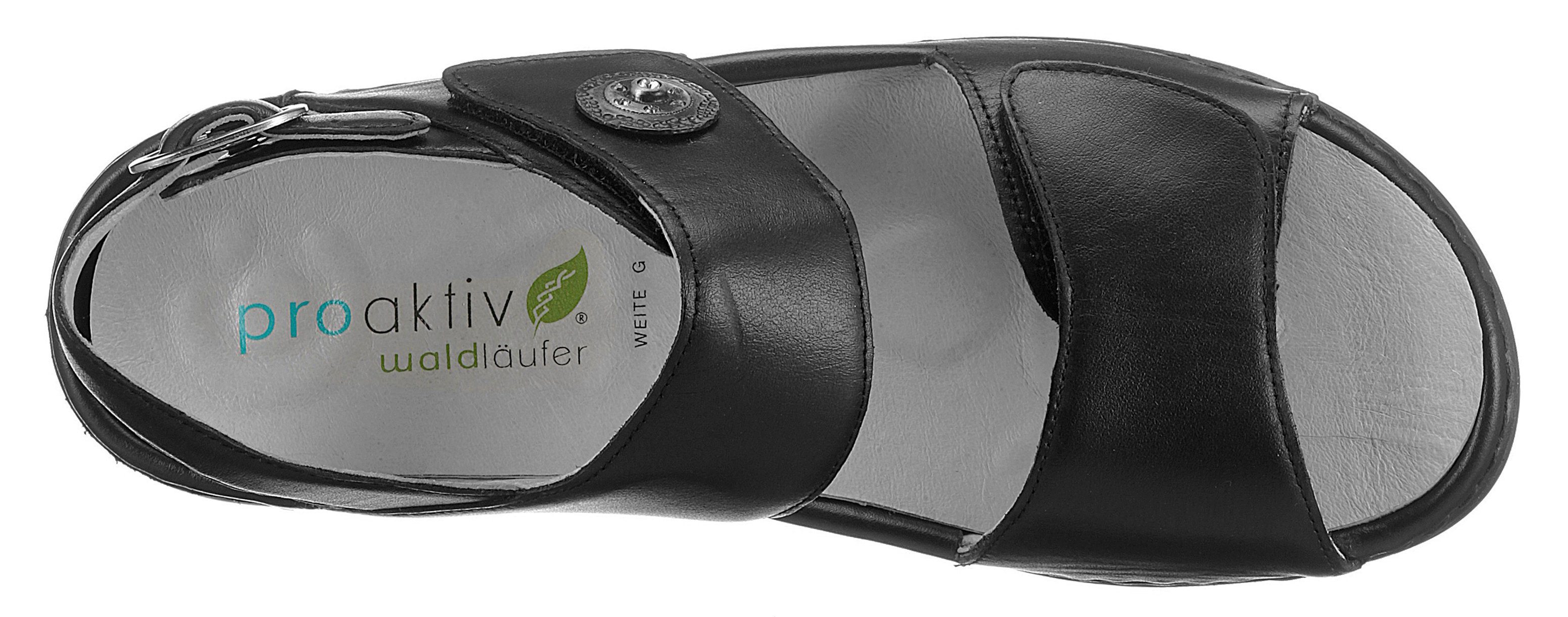Waldläufer Sandalen GUNNA , zomerschoen, sandaal, sleehak, met klittenband, breedte g = breed